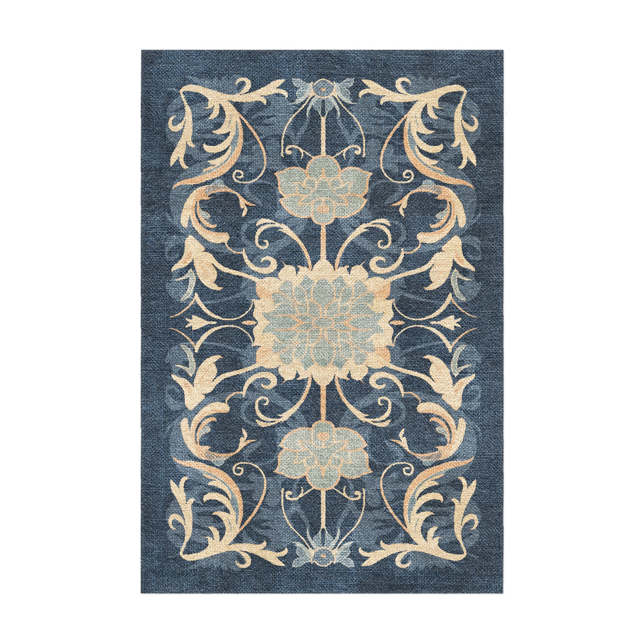 Belinda Navy & Ivory in 2' x 3' Size