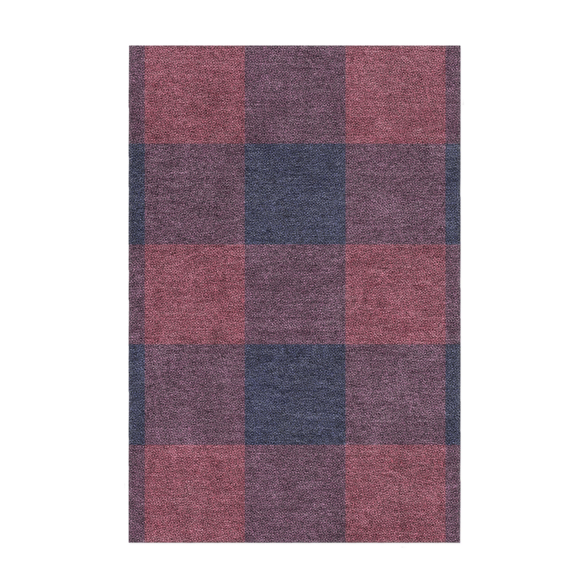 Buffalo Plaid Maroon & Navy in 2' x 3' Size