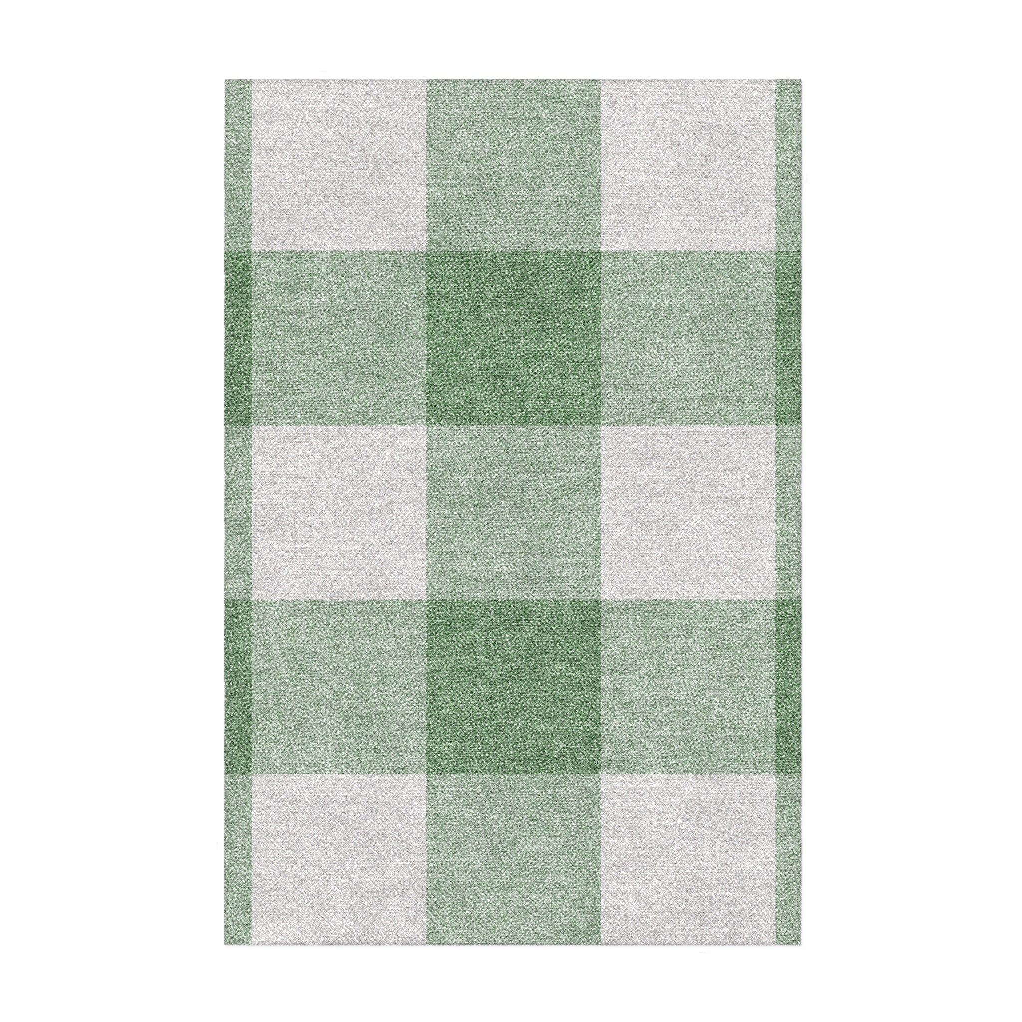 Buffalo Plaid Kelly Green in 2' x 3' Size