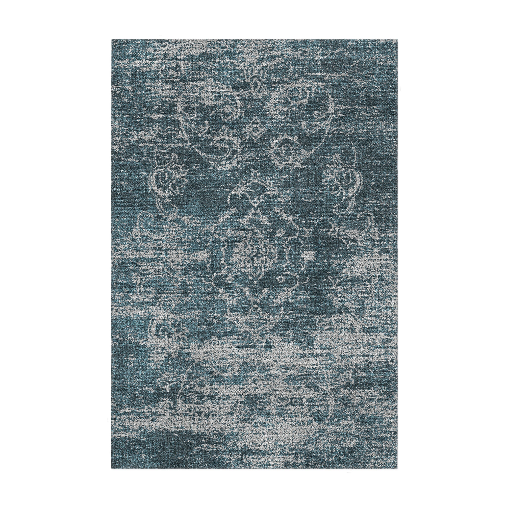 Bennett Teal & Grey in 2' x 3' Size