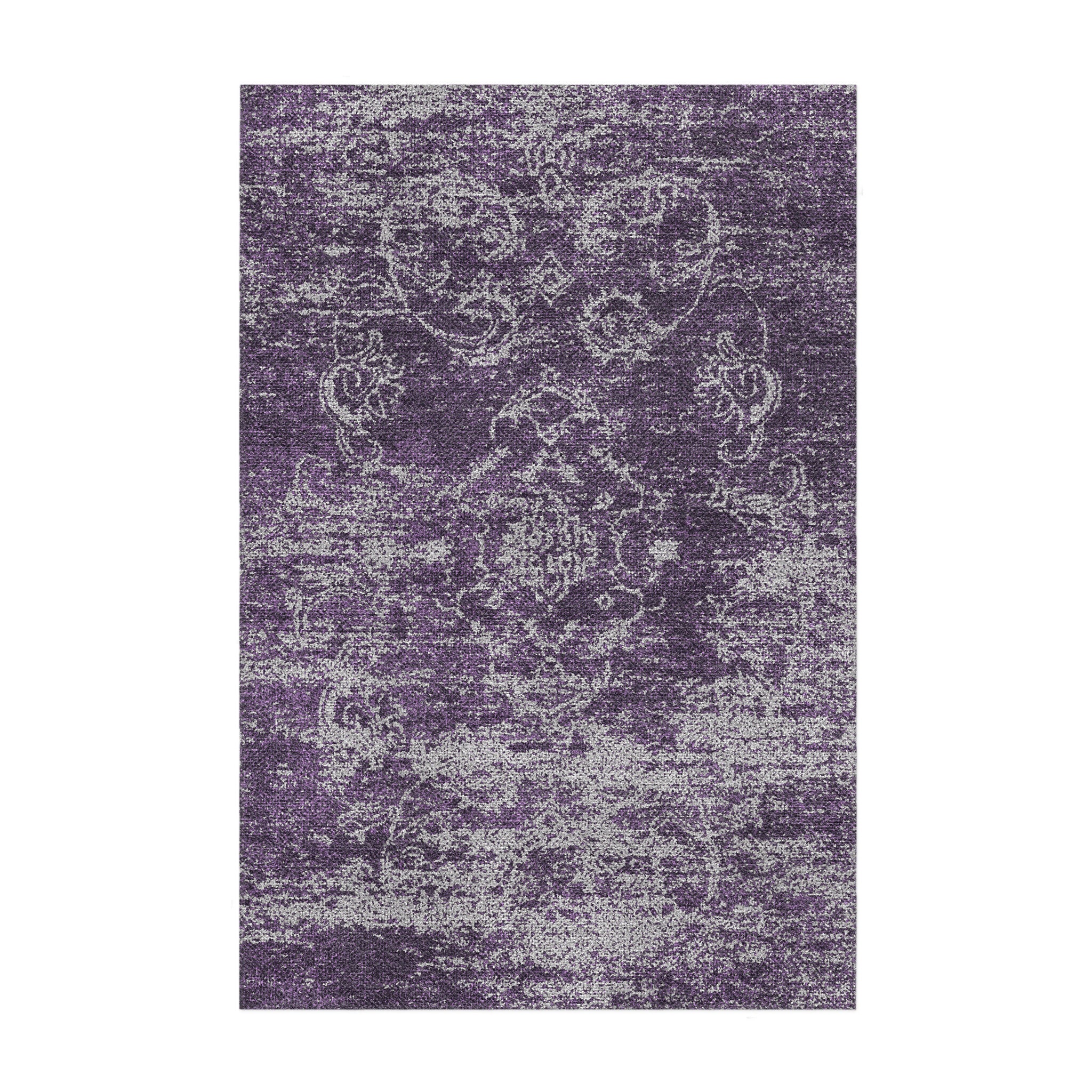 Bennett Purple & Grey in 2' x 3' Size