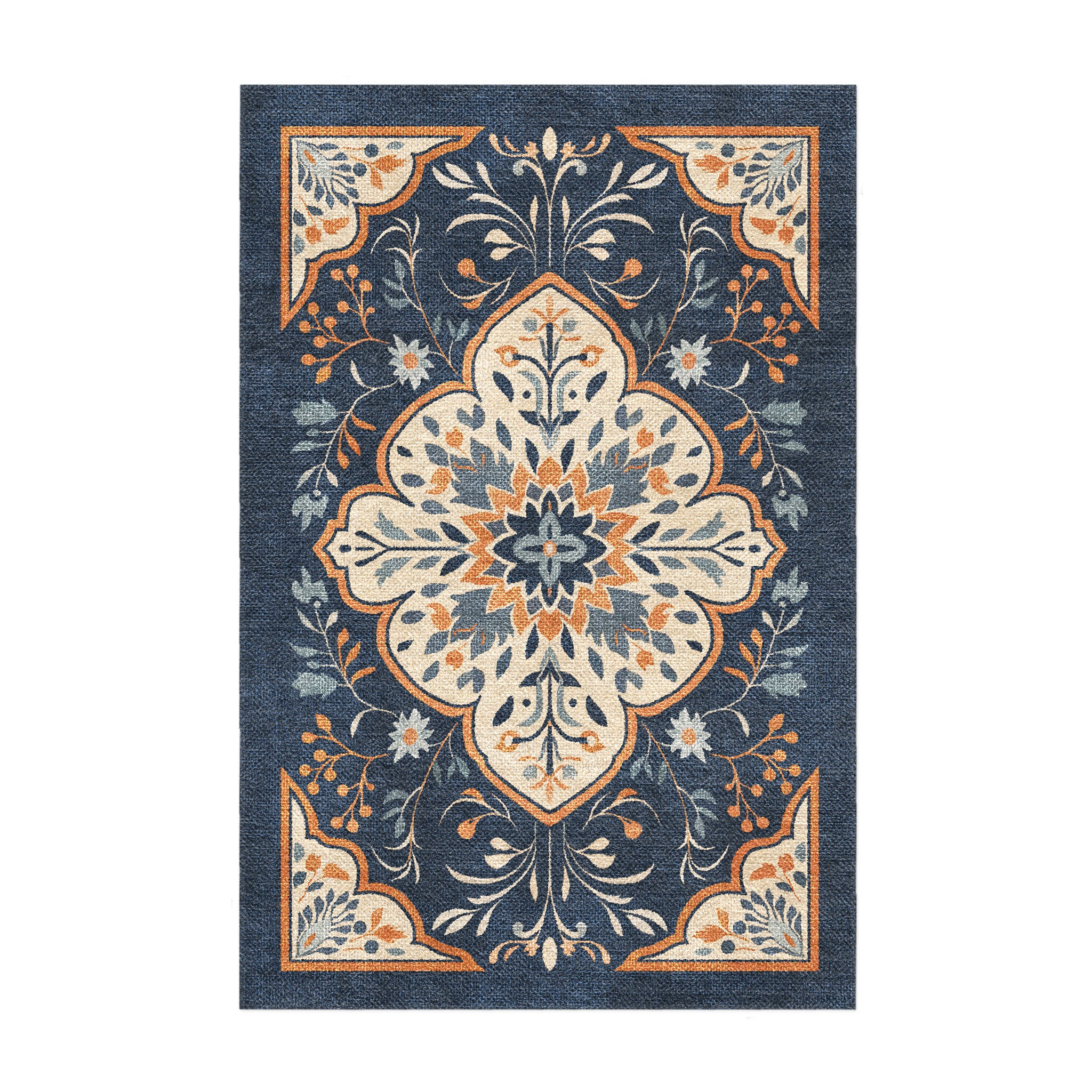 Winston Blue & Orange in 3x2ft Size