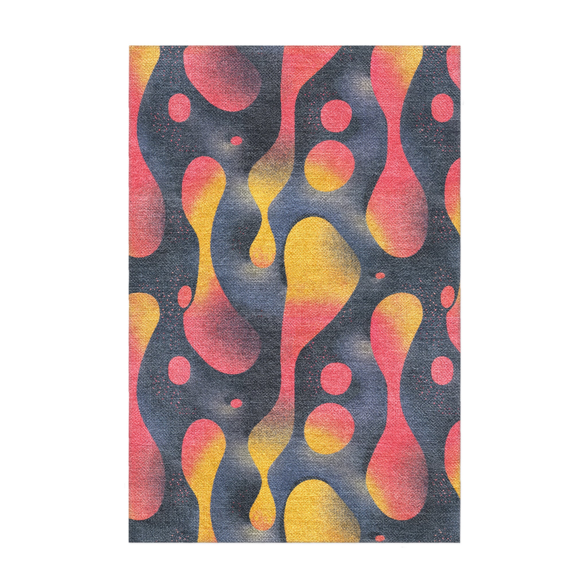 Hot Lava Red & Yellow in 3x2ft Size