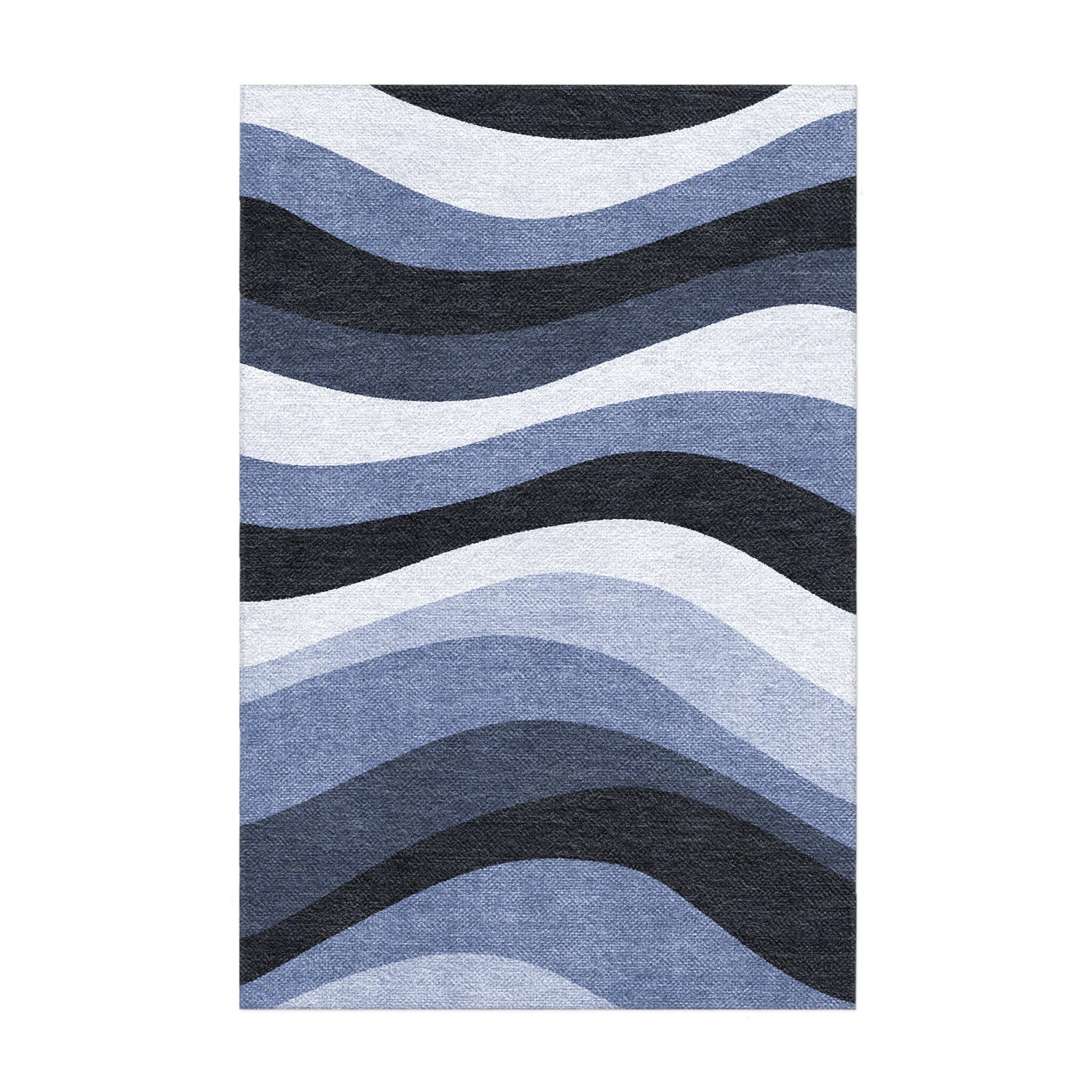 Sinuous Navy Monochrome in 3x2ft Size