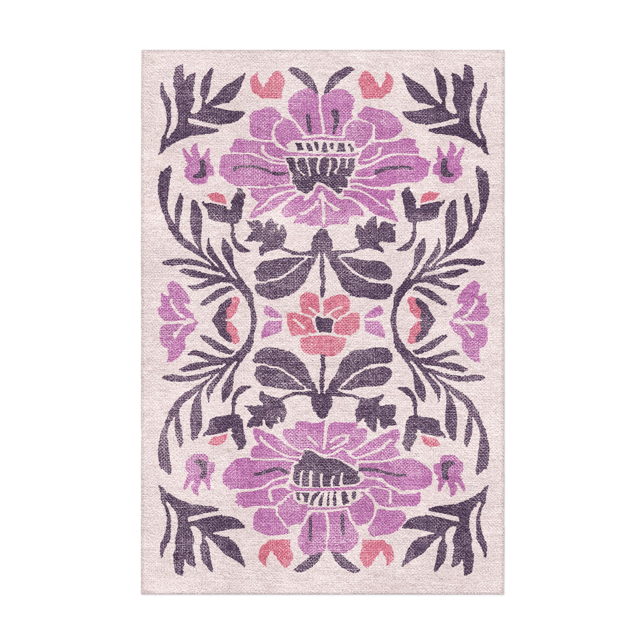 Corriana Pink & Purple in 2' x 3' Size