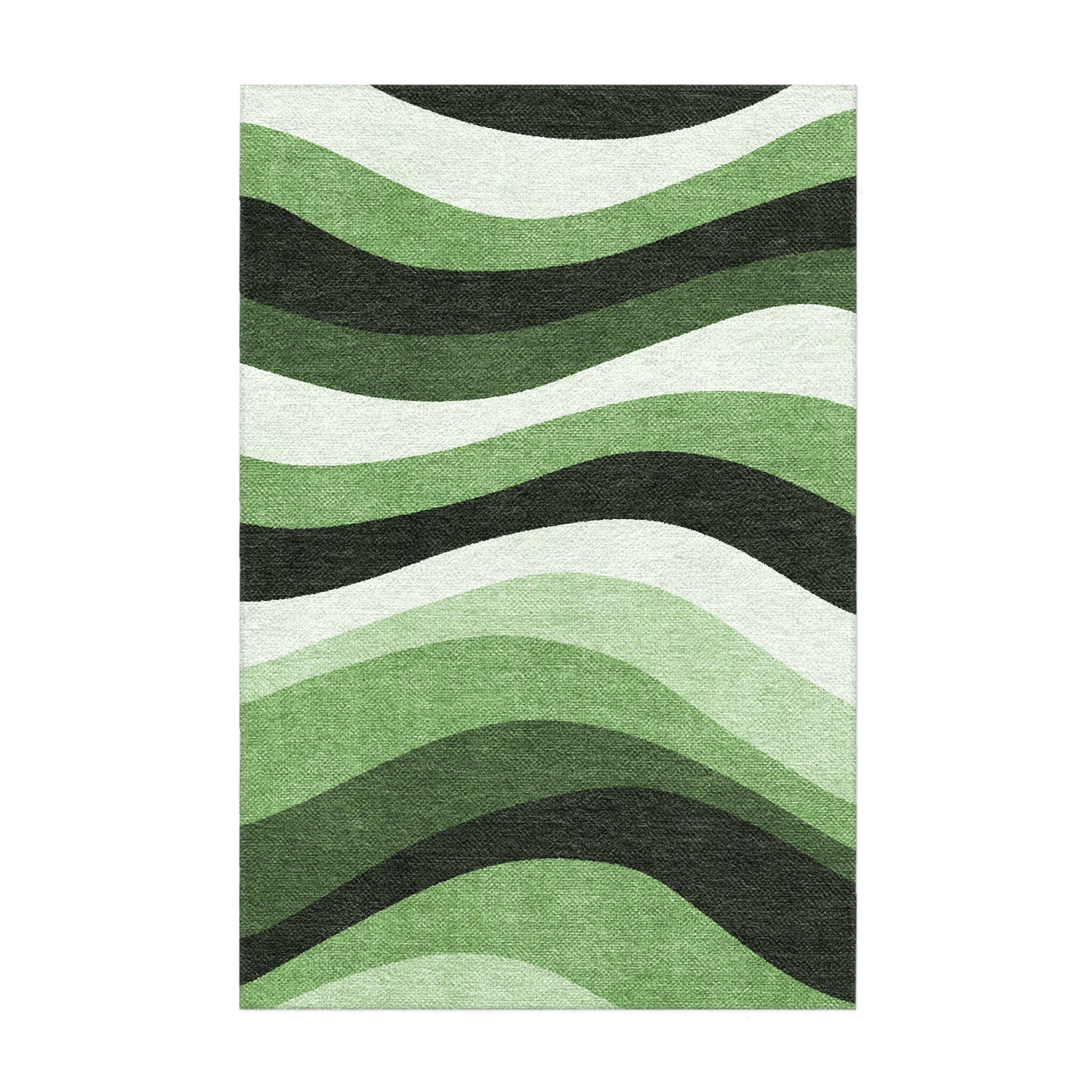 Sinuous Green Monochrome in 3x2ft Size