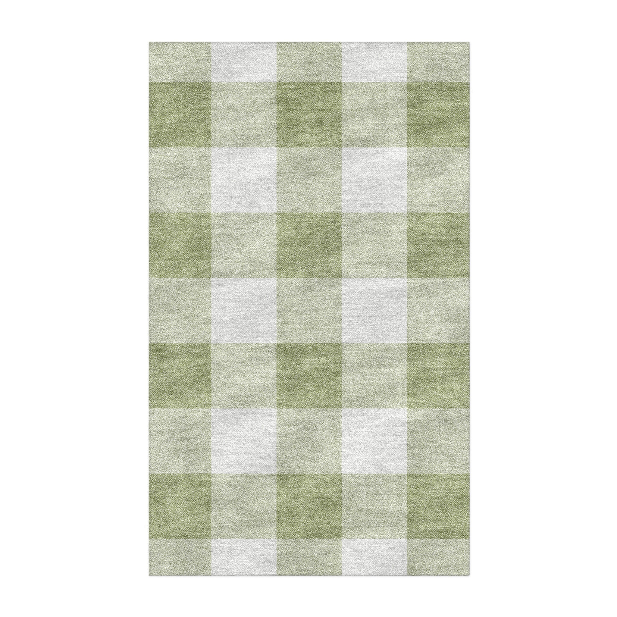 Buffalo Plaid Light Sage in 3' x 5' Size