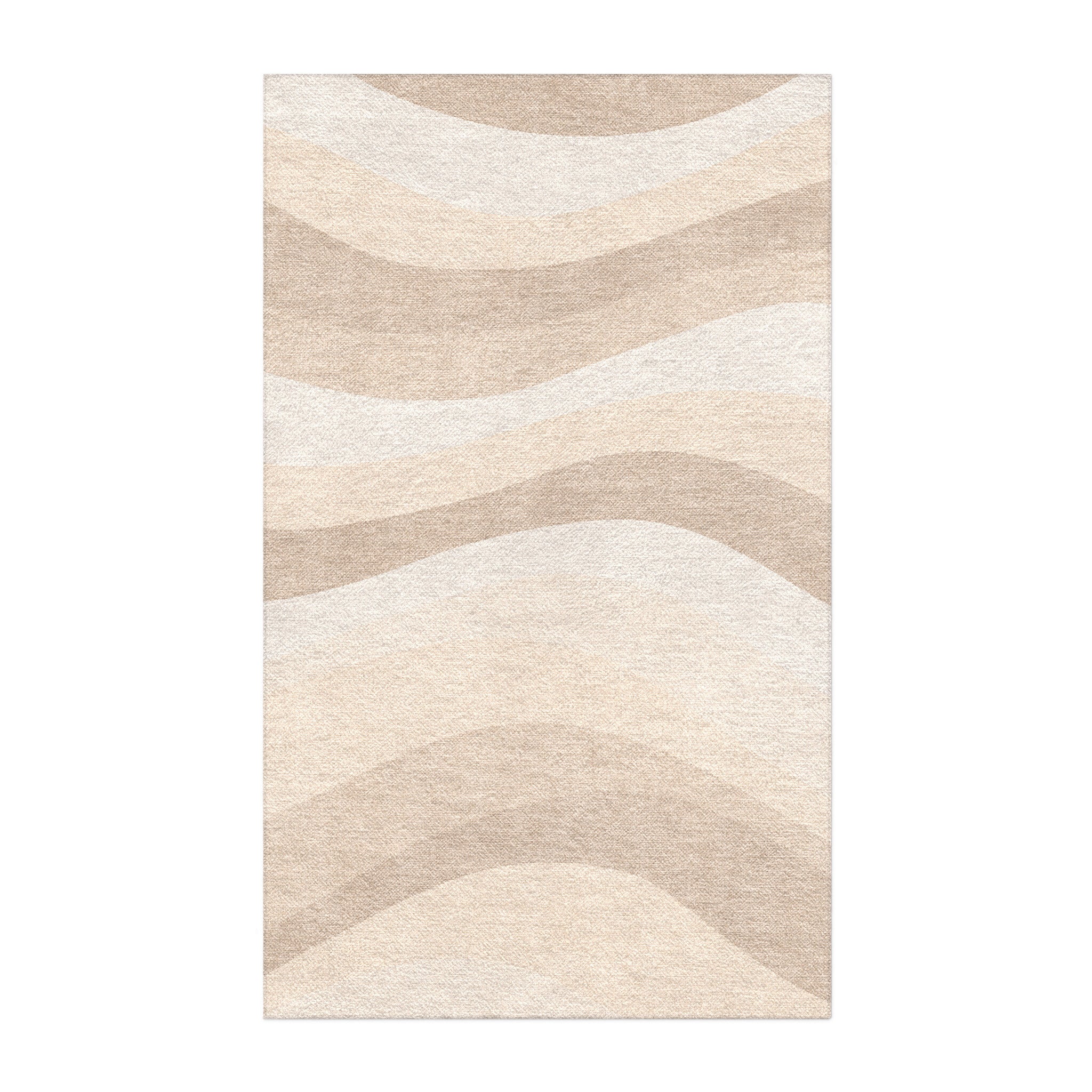 Sinuous Ivory Monochrome in 5x3ft Size