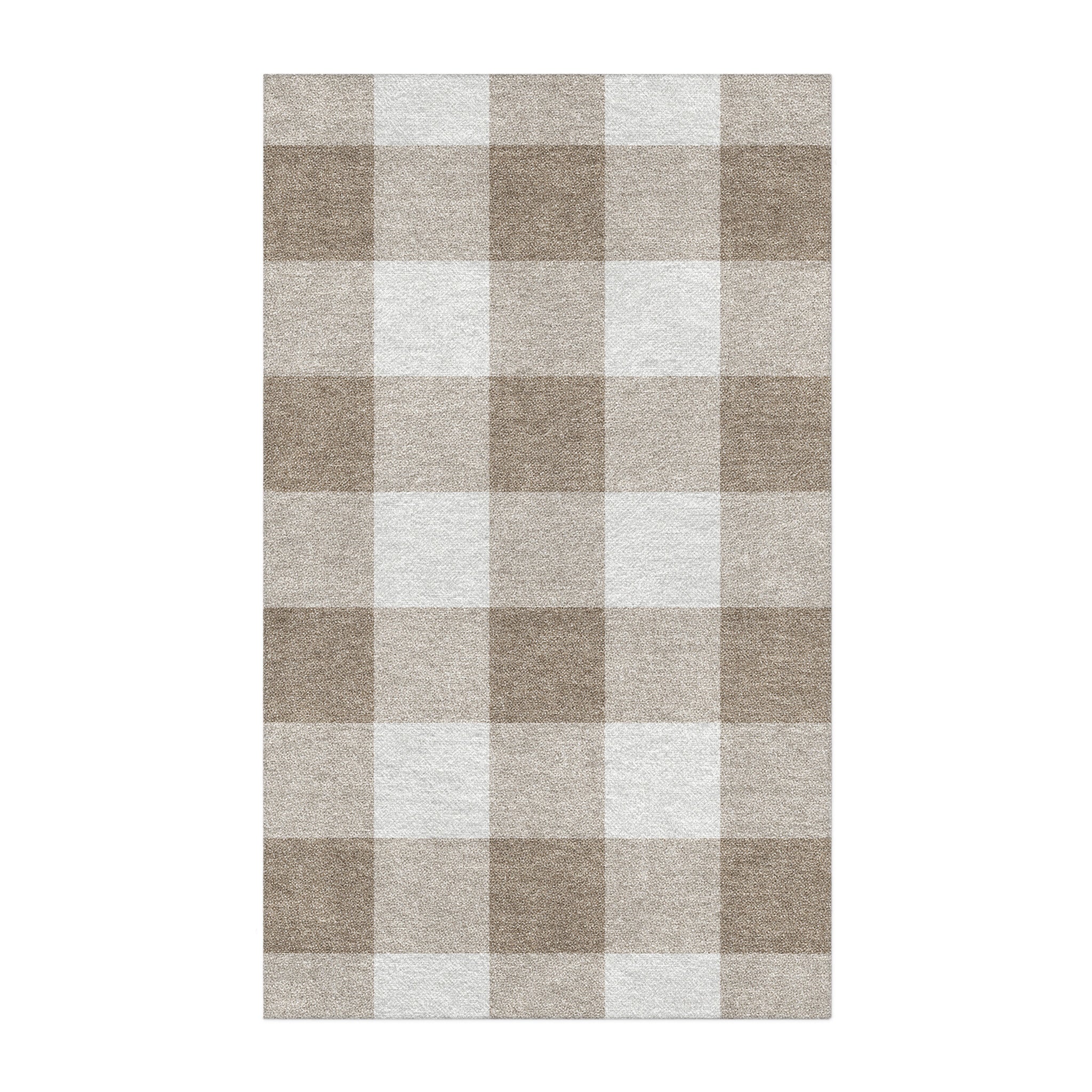 Buffalo Plaid Light Cedar Brown in 3' x 5' Size