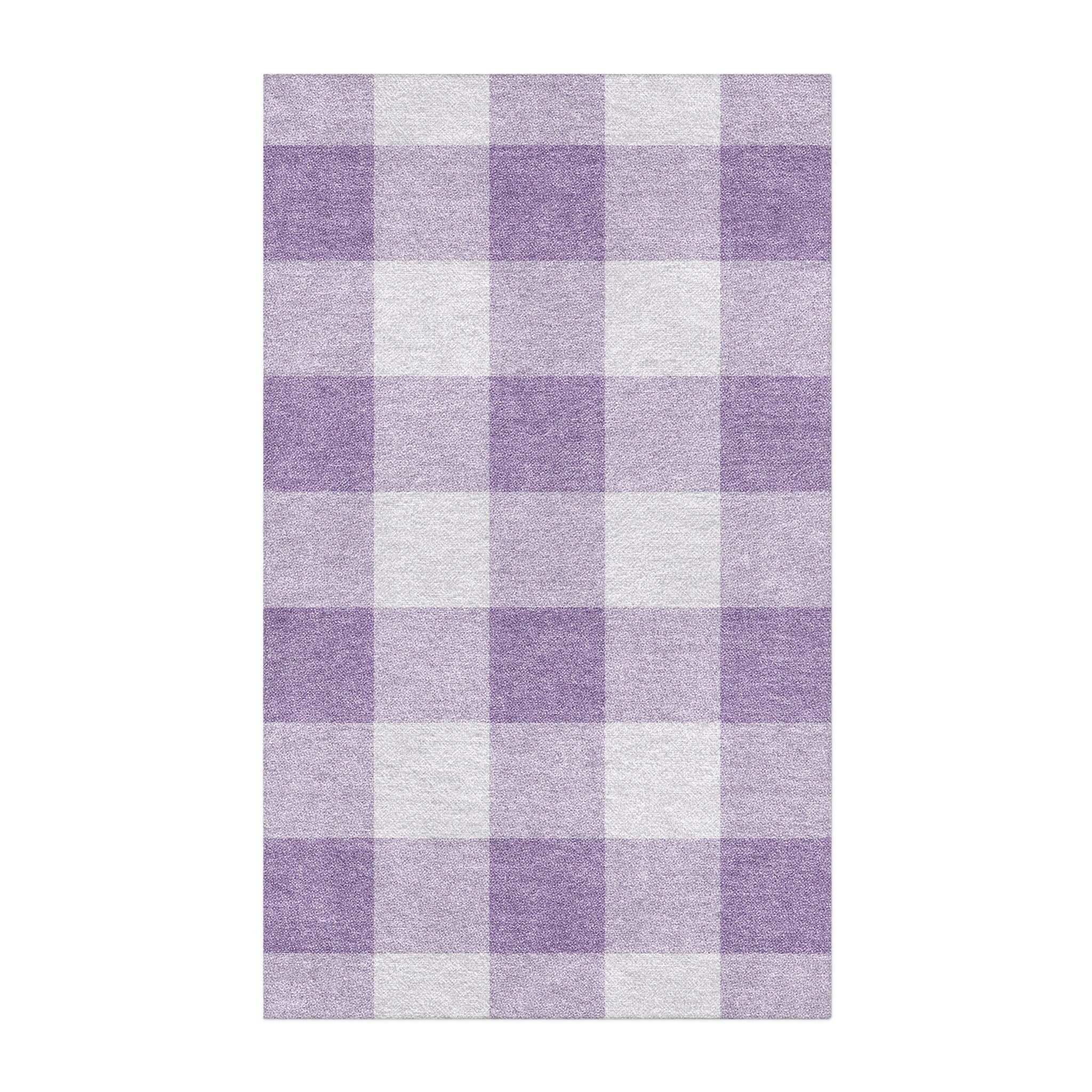 Buffalo Plaid Lilac in 3' x 5' Size