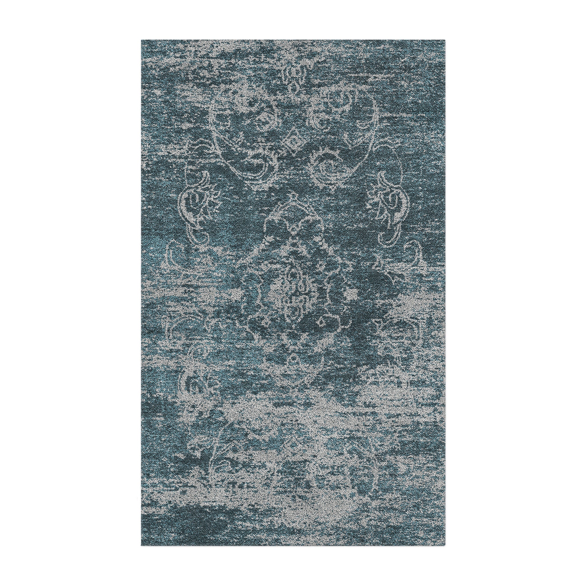 Bennett Teal & Grey in 3' x 5' Size