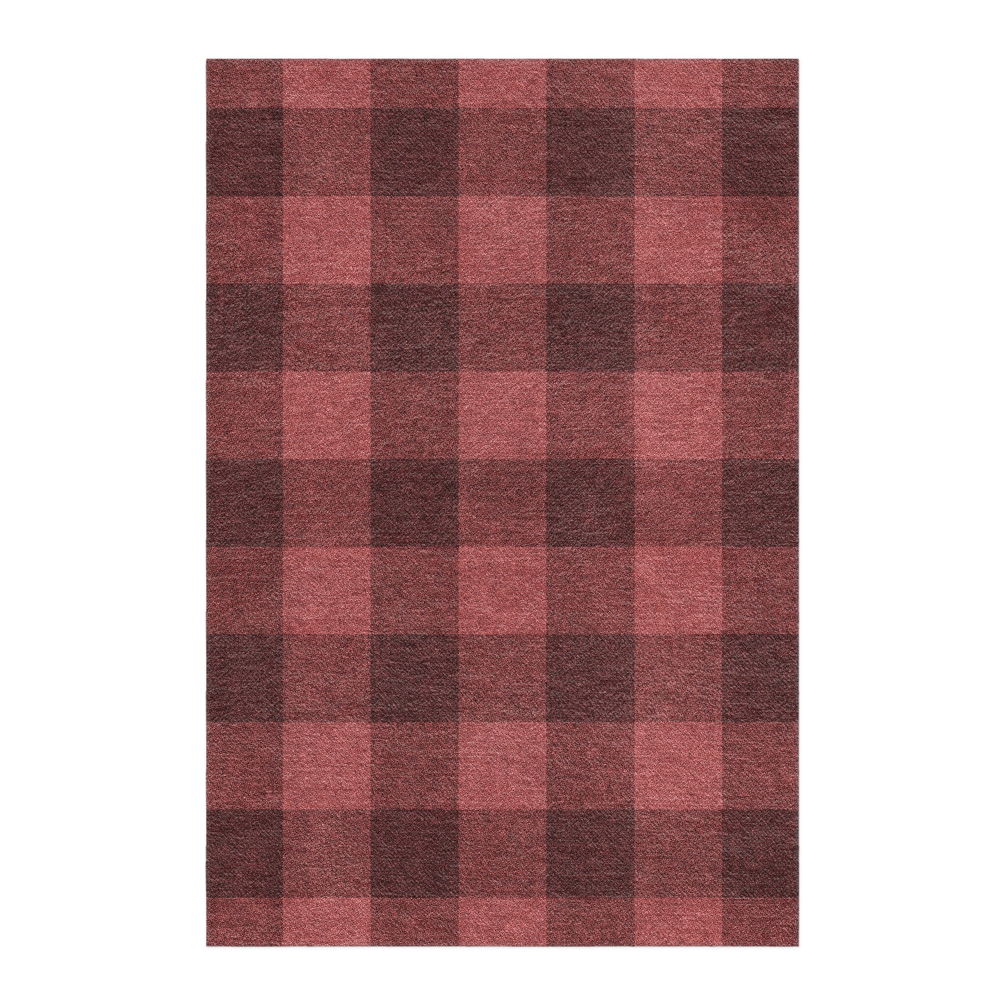 Buffalo Plaid Deep Red in 4' x 6' Size