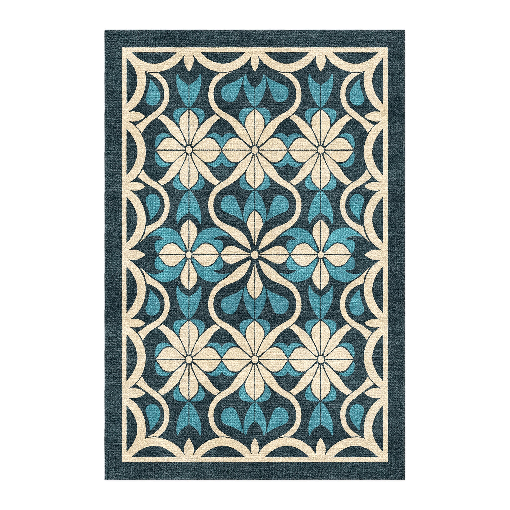 Mattheo Blue & Ivory in 6x4ft Size