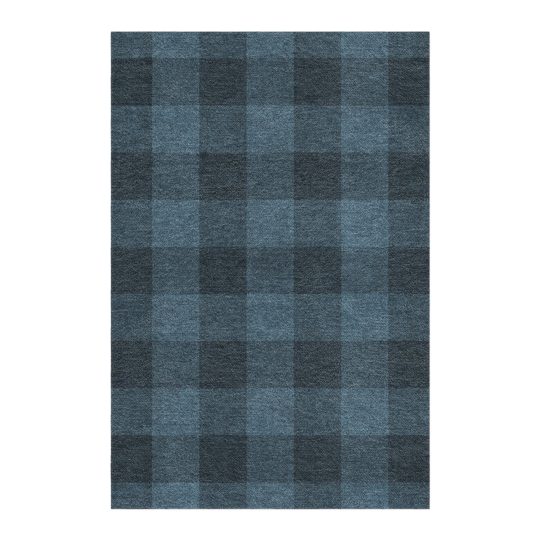 Buffalo Plaid Dark Navy in 4' x 6' Size