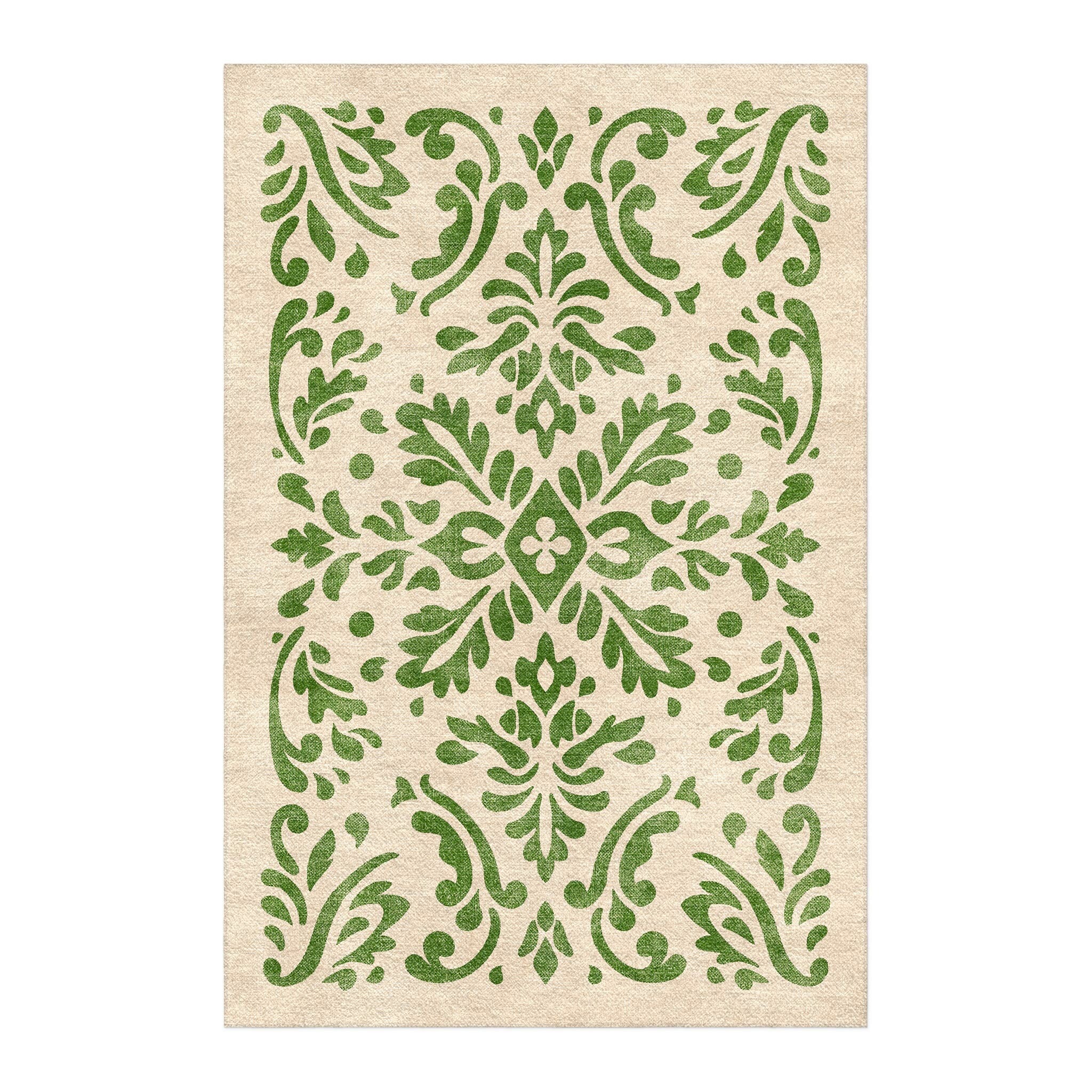 Floranna Ivory Green in 4' x 6' Size