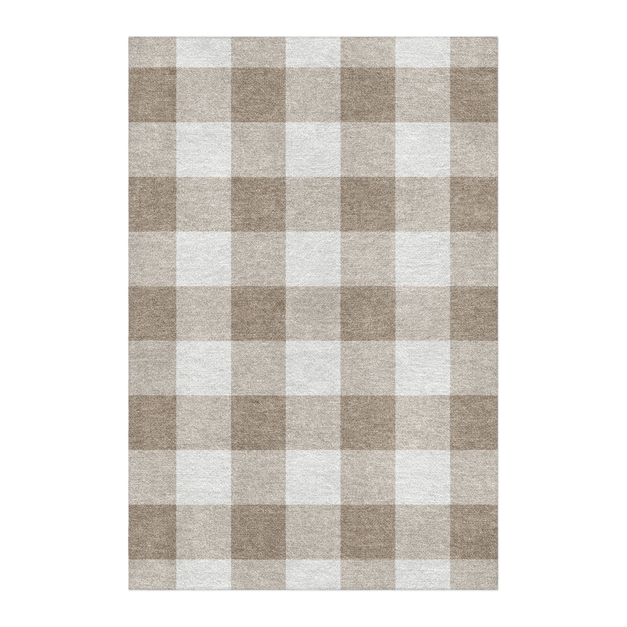 Buffalo Plaid Light Cedar Brown in 4' x 6' Size