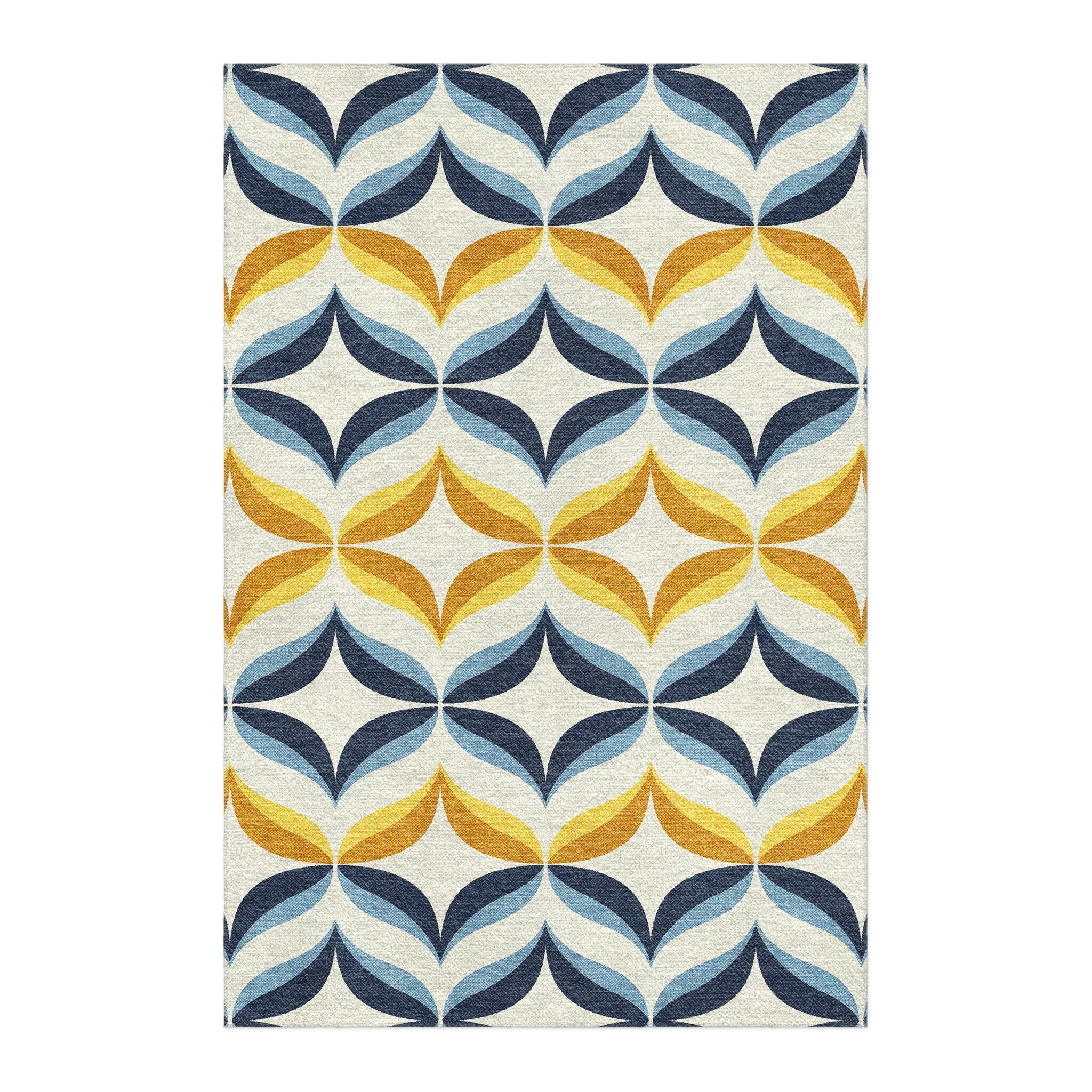 Jasper Blue & Gold in 4' x 6' Size