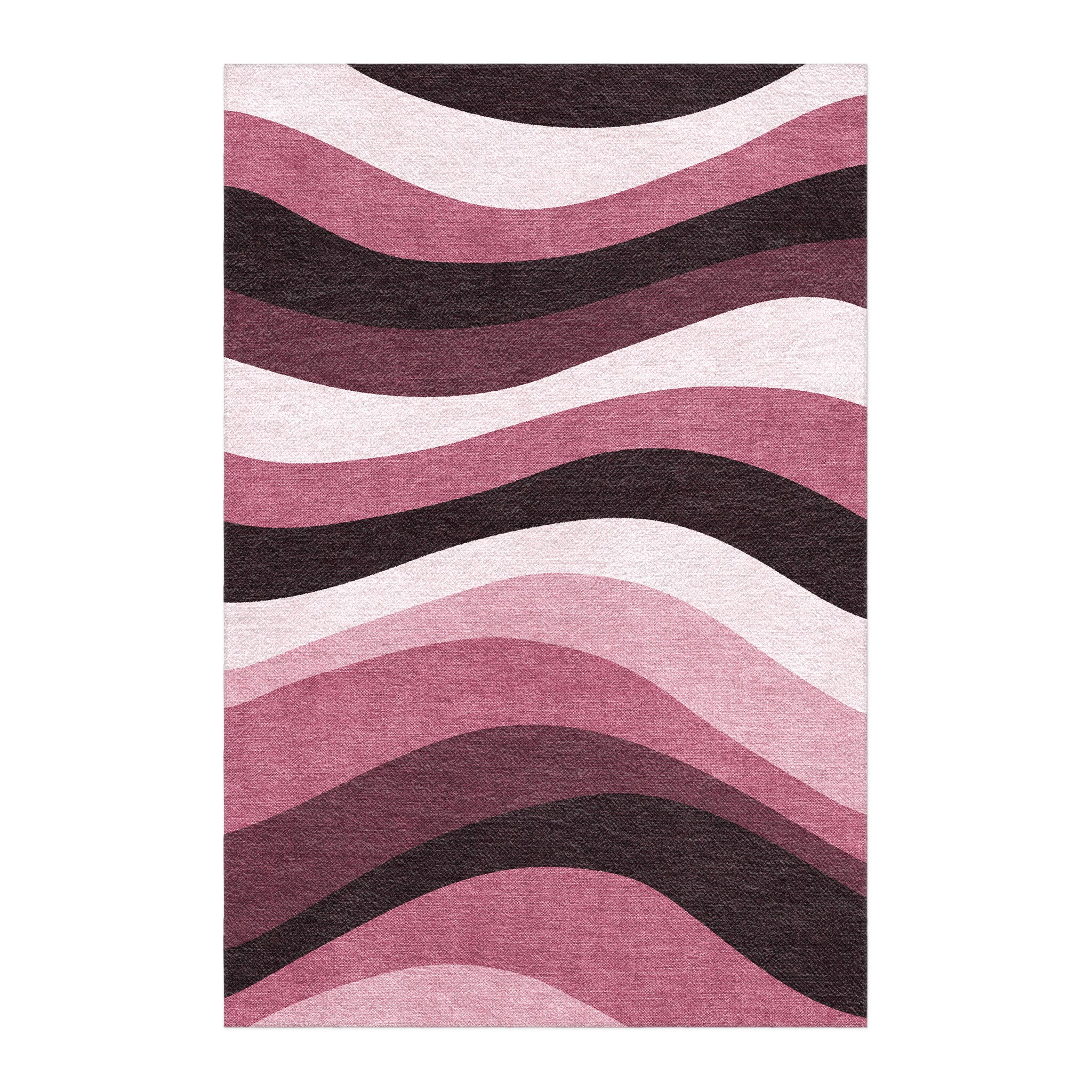 Sinuous Maroon Monochrome in 6x4ft Size