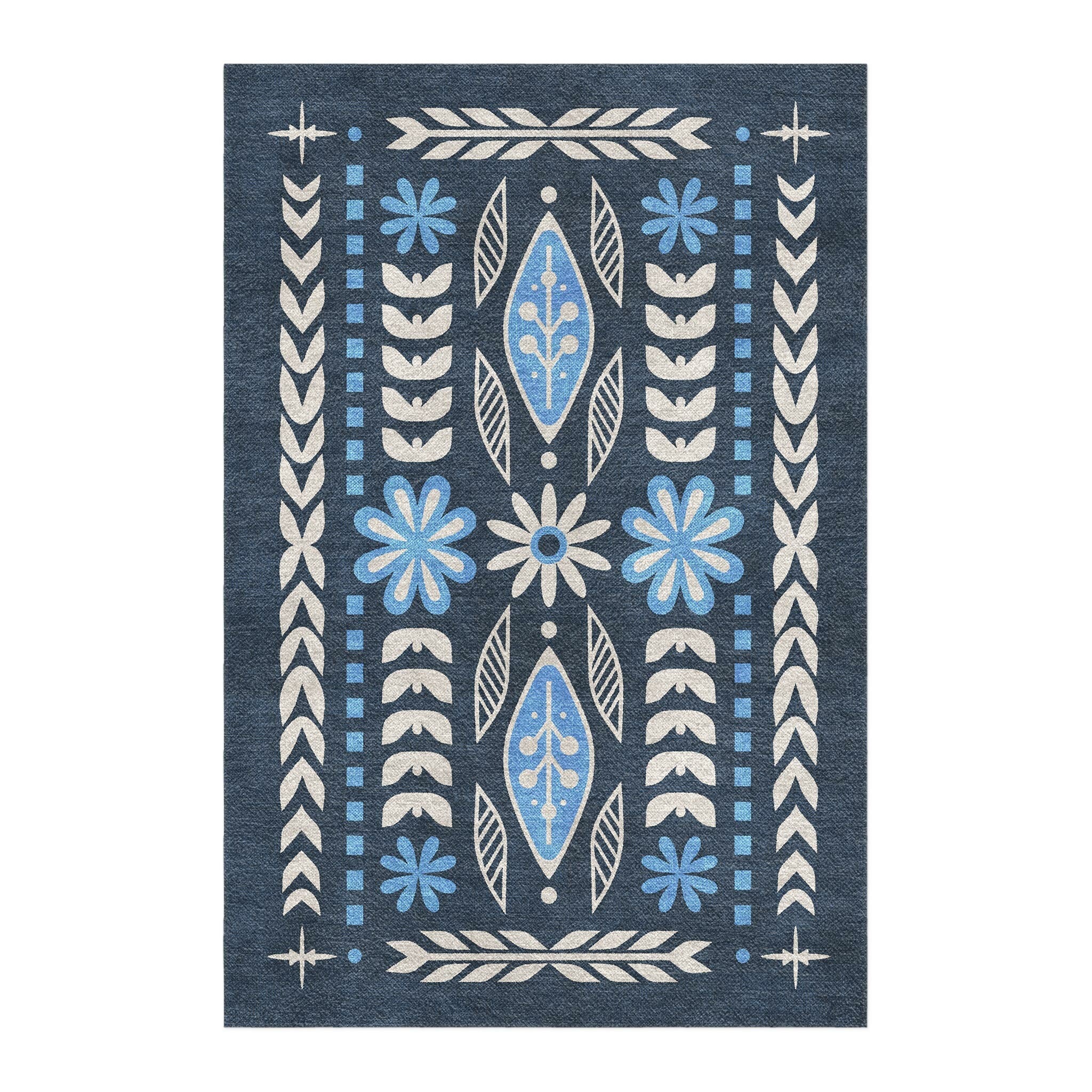 Topanga Navy & Columbia in 4' x 6' Size