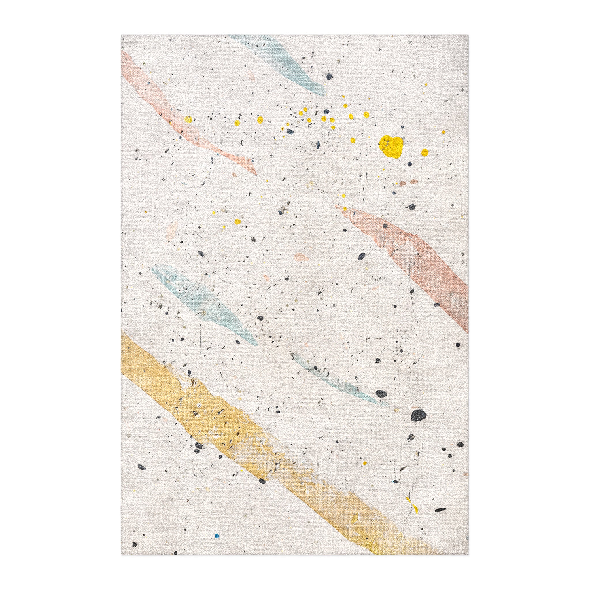 Stephanie Ivory Splatter in 6x4ft Size