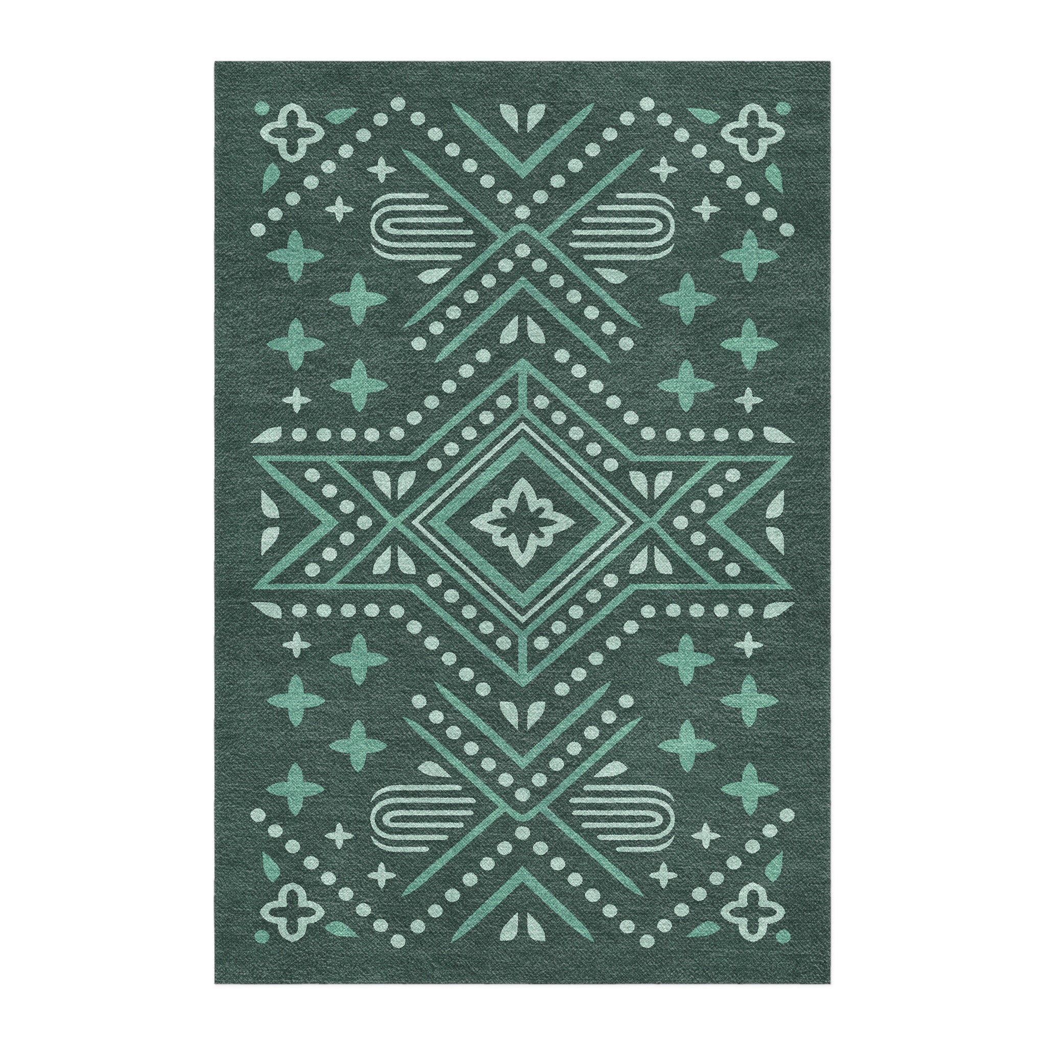 Durand Deep Turquoise in 4' x 6' Size