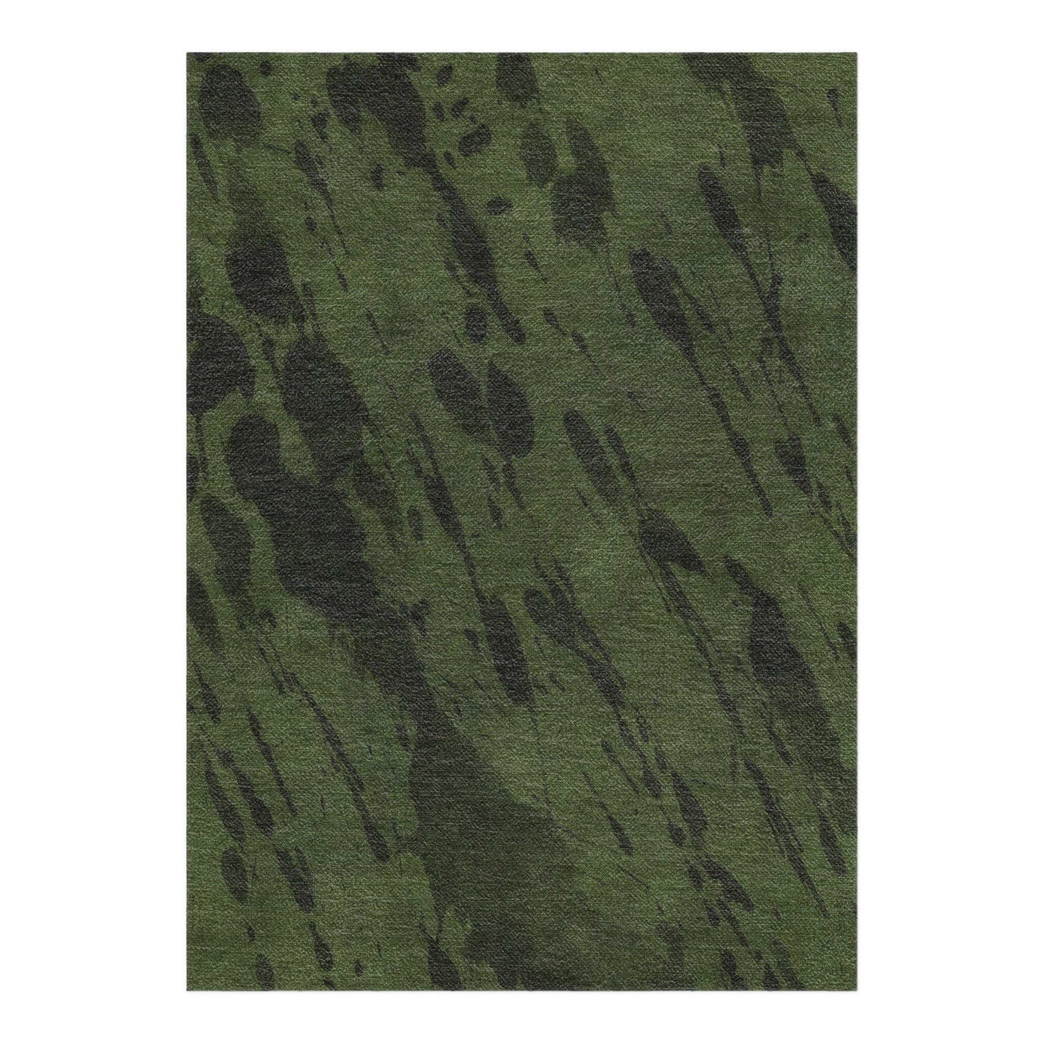 Hurley Splatter Dye Olive Green in 7x5ft Size