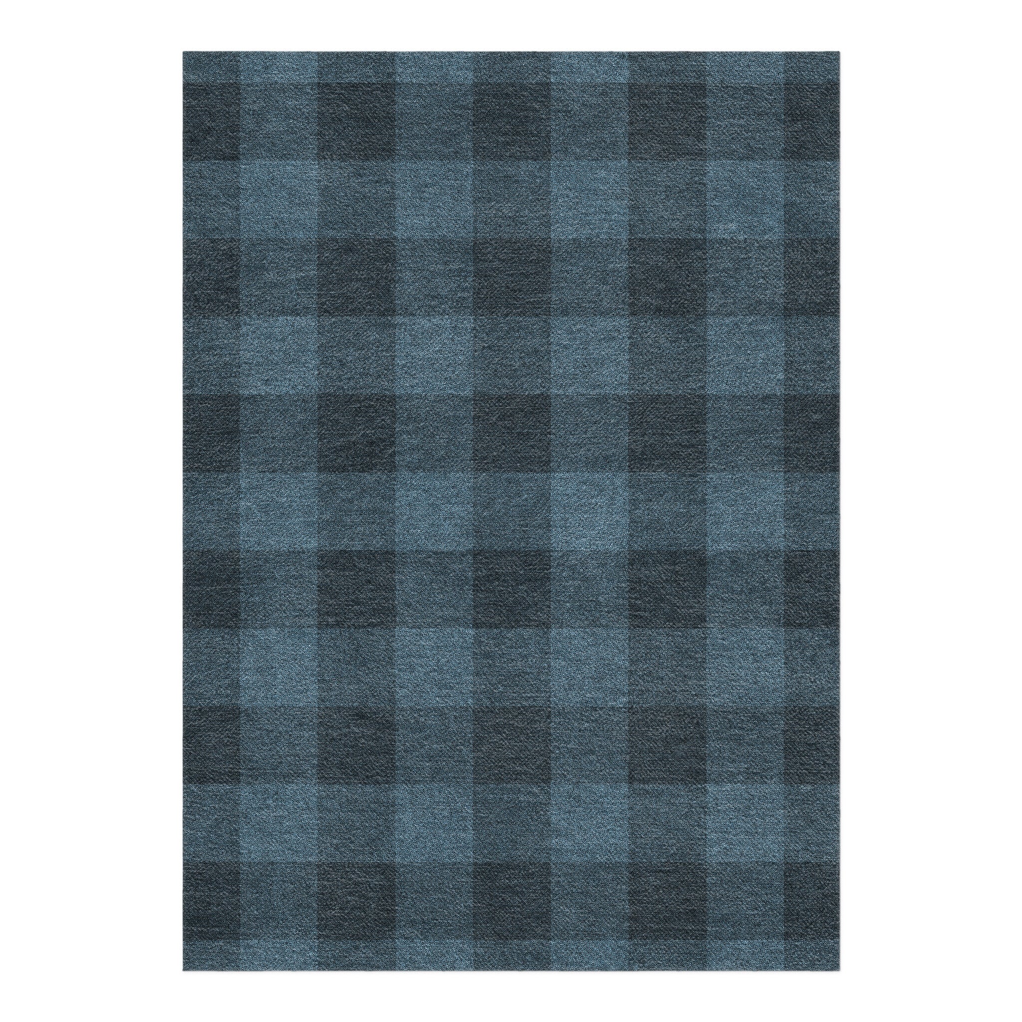 Buffalo Plaid Dark Navy in 5' x 7' Size