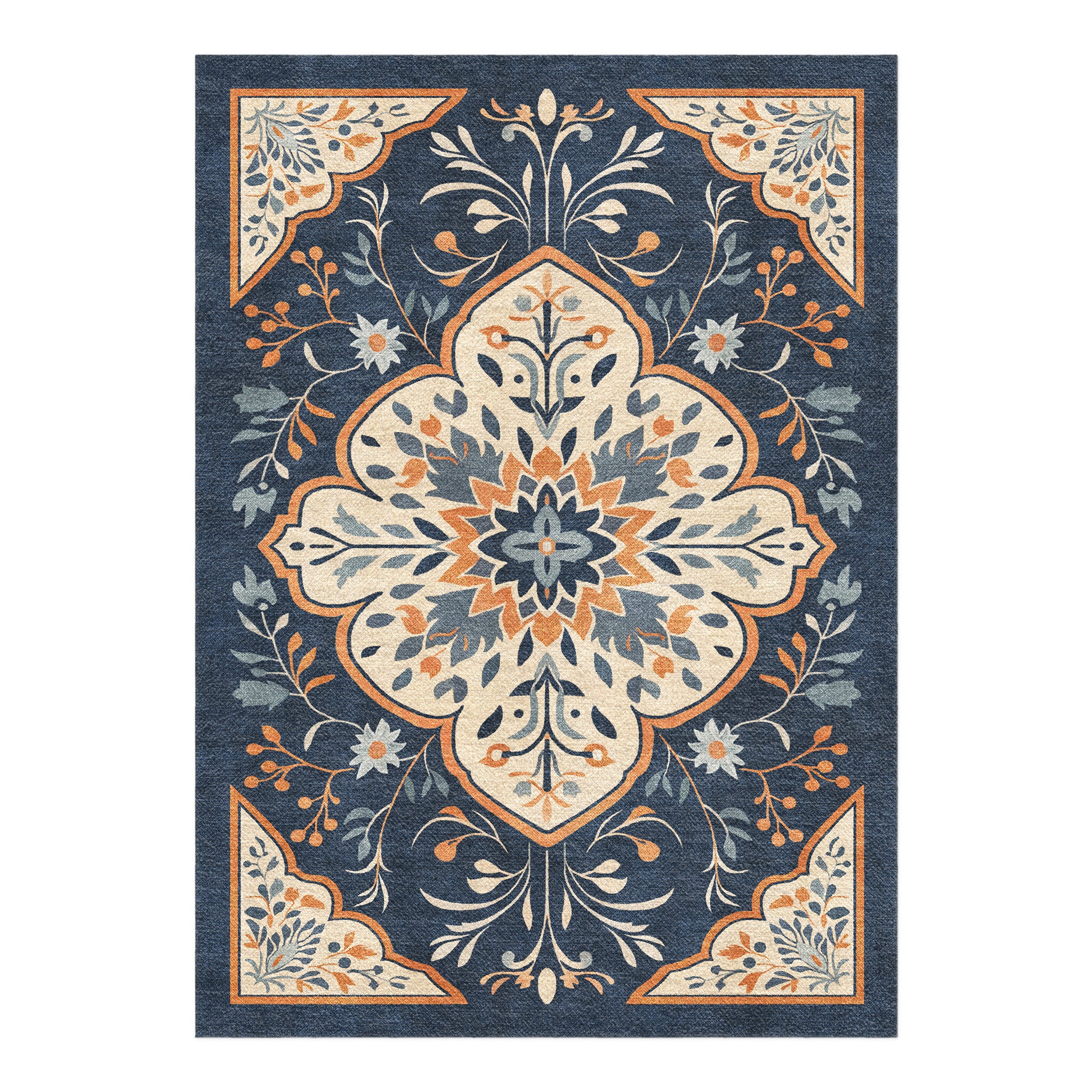 Winston Blue & Orange in 7x5ft Size