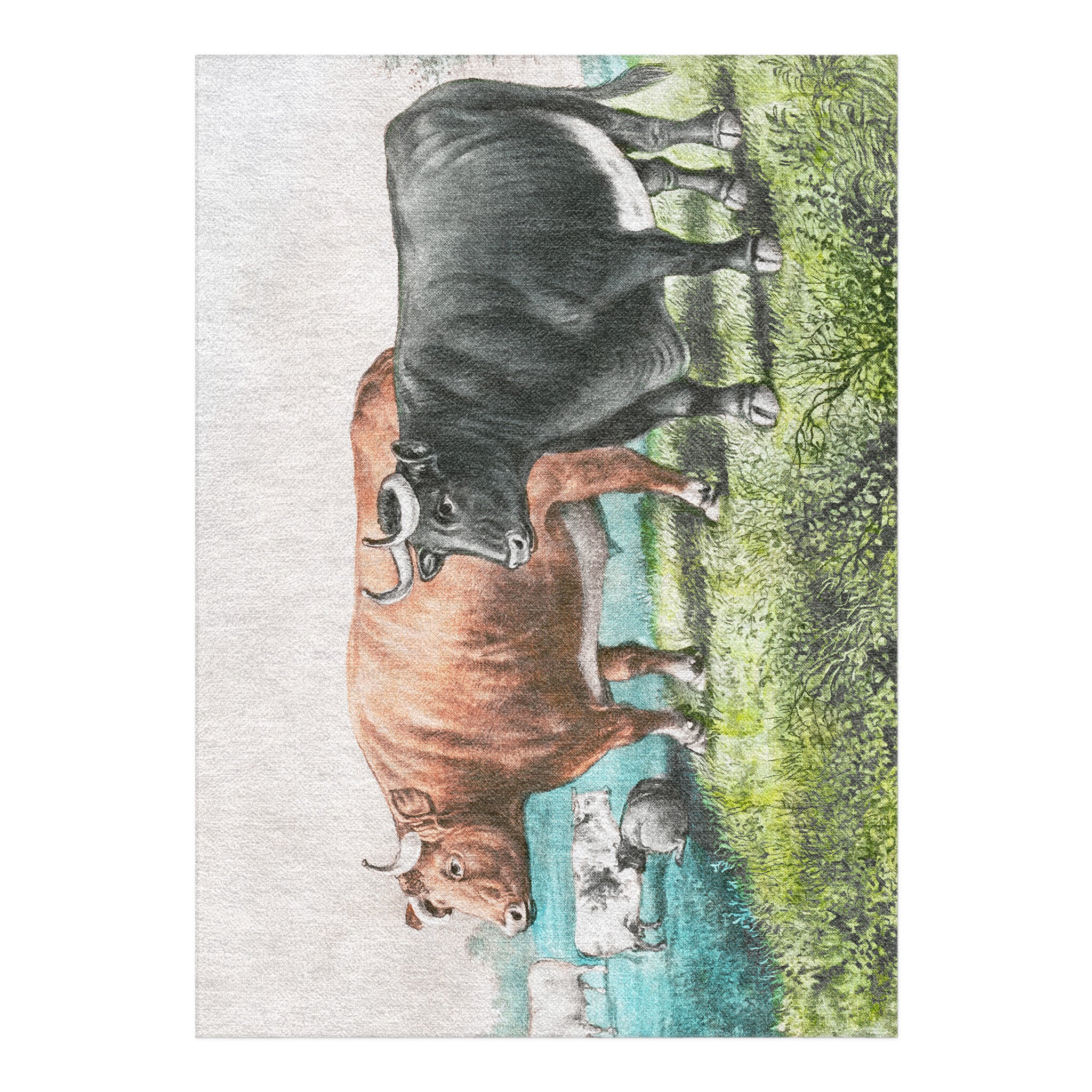 Prize Fat Cattle in 7x5ft Size