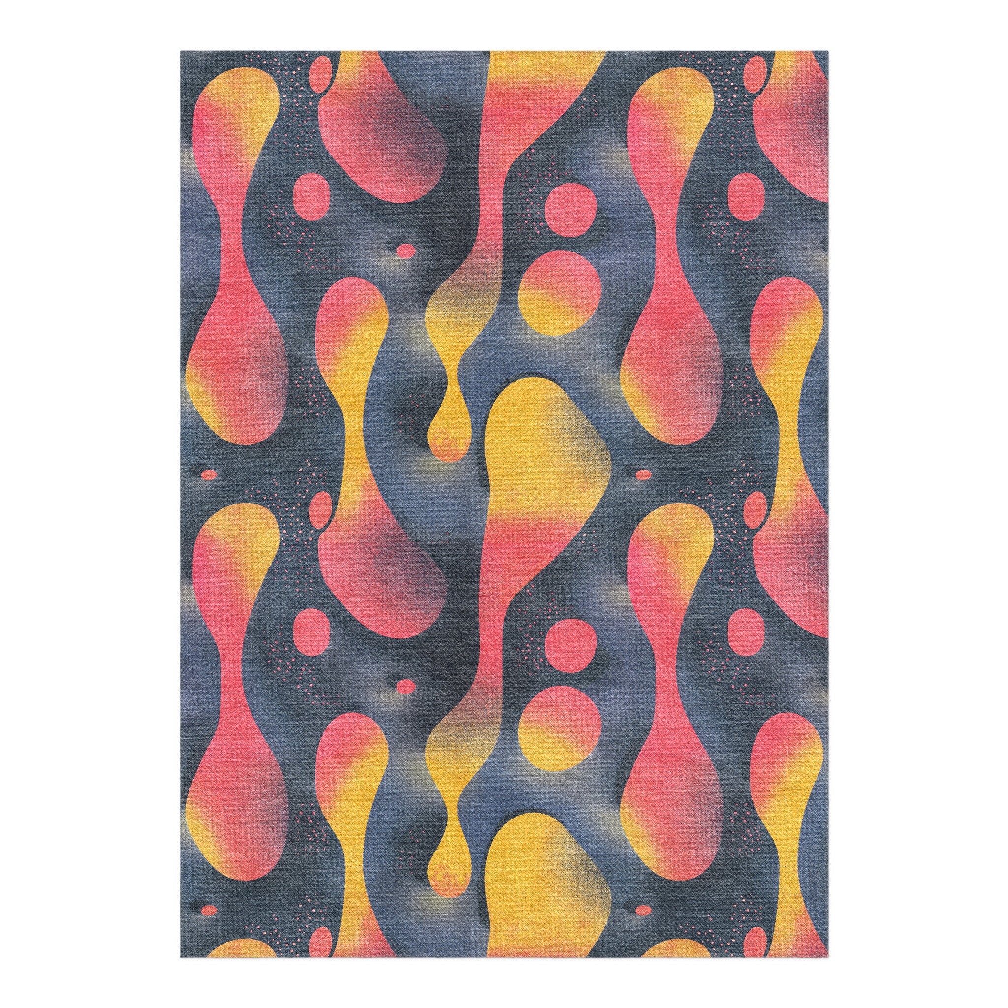 Hot Lava Red & Yellow in 7x5ft Size