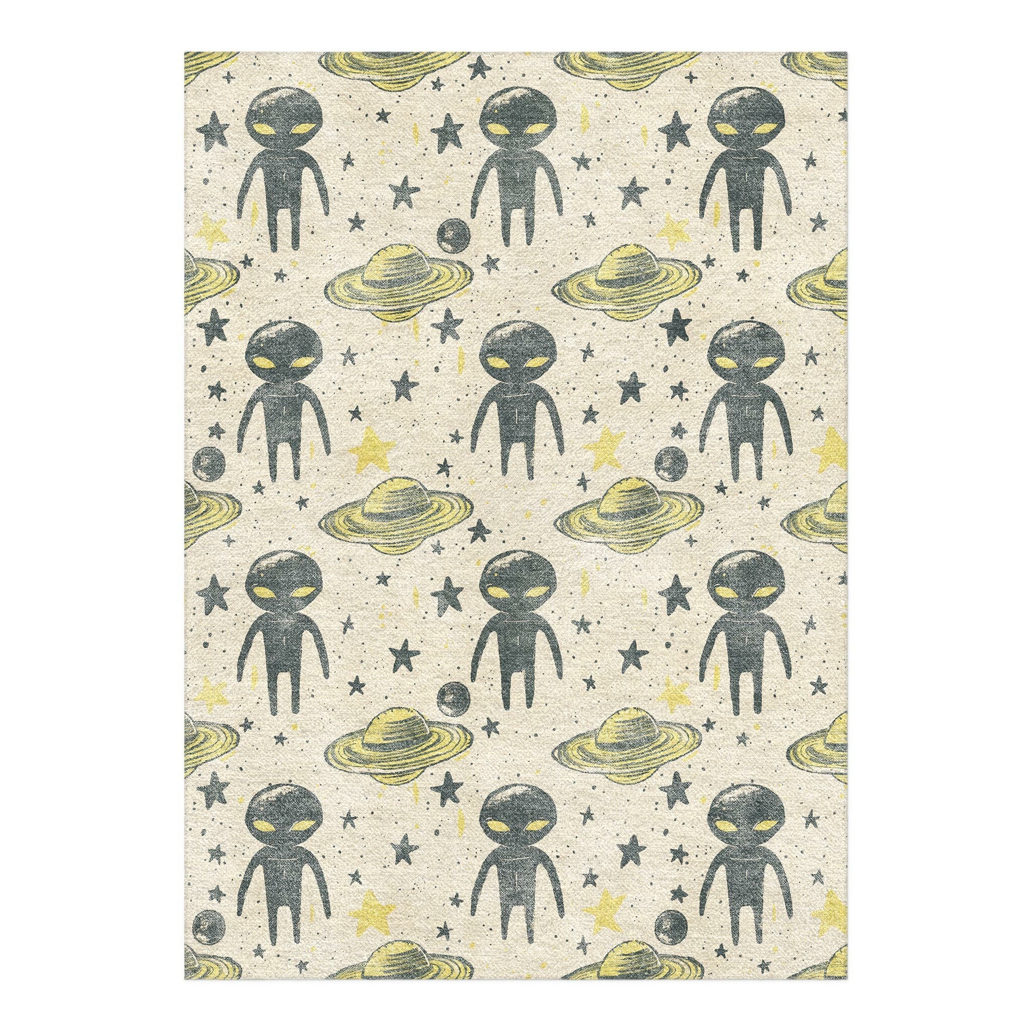 Space Aliens in 5' x 7' Size