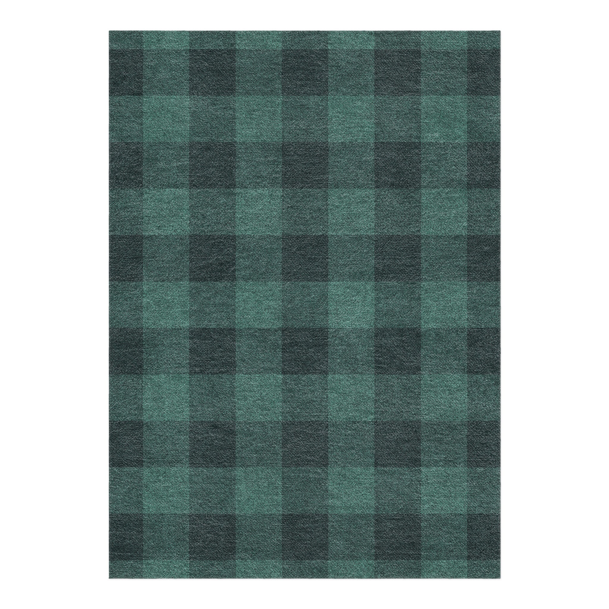 Buffalo Plaid Forest Green in 5' x 7' Size