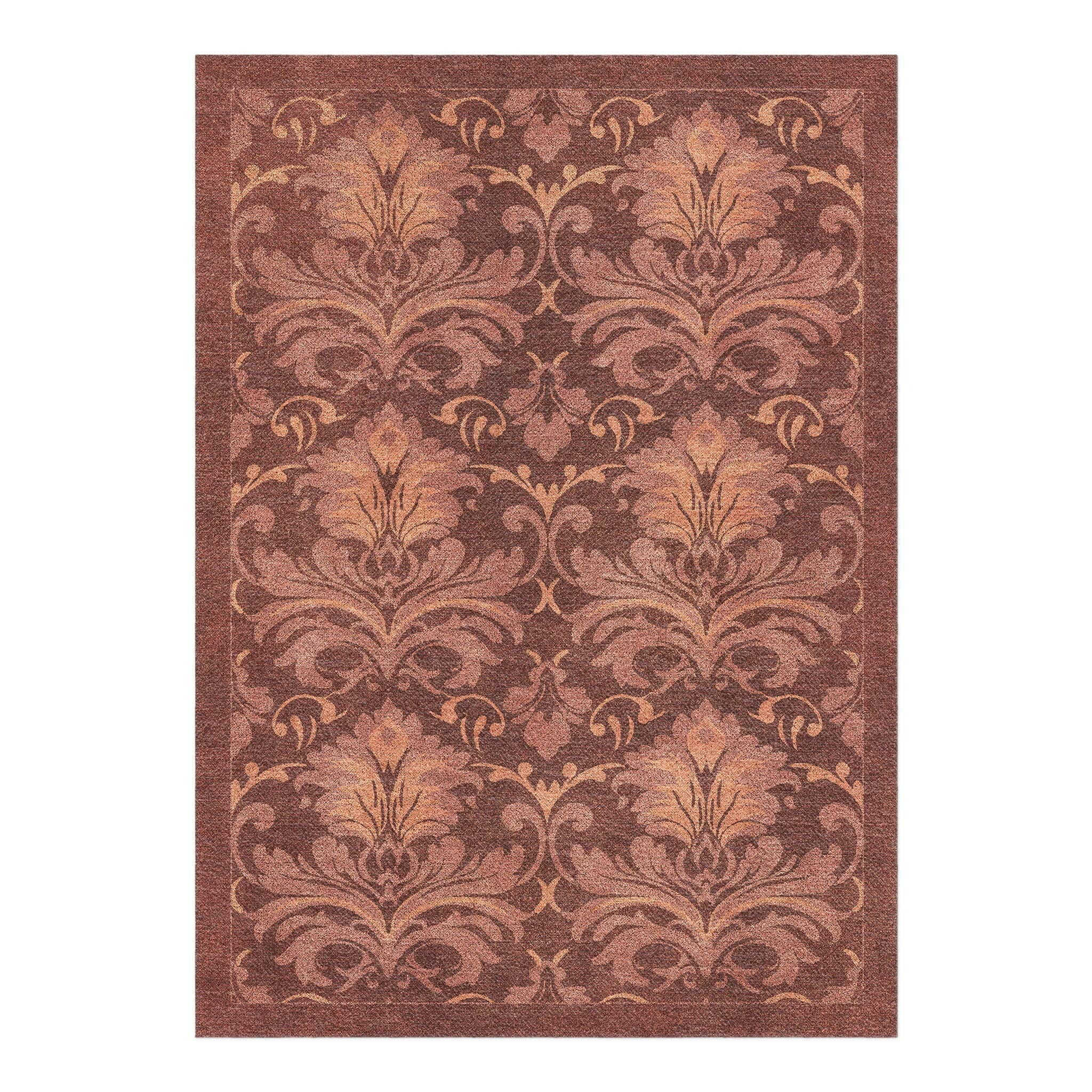 Agnes Damask Deep Amaranth Red in 5' x 7' Size