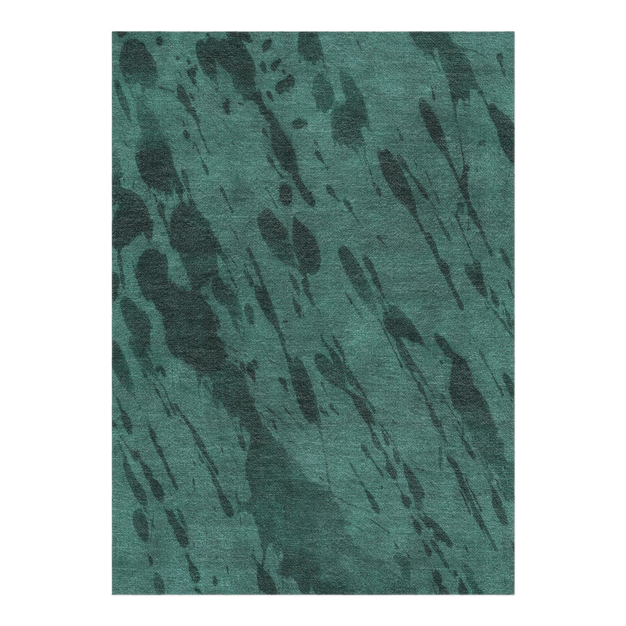 Hurley Splatter Dye Teal in 7x5ft Size