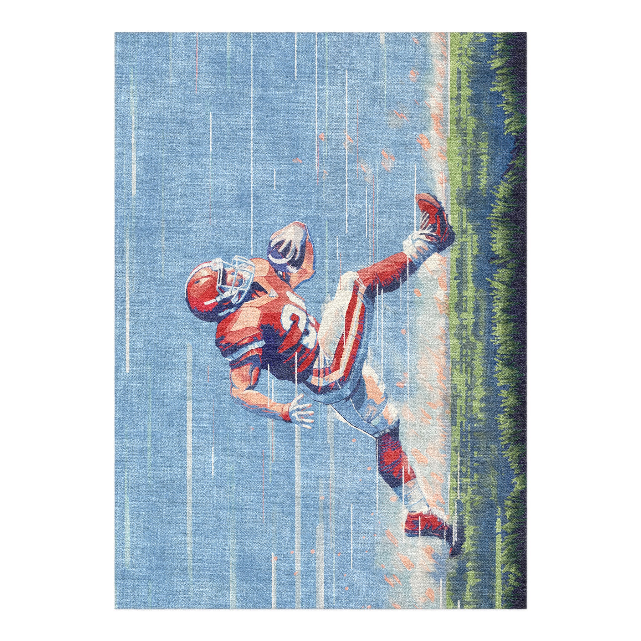 8 Bit Running Back in 5' x 7' Size