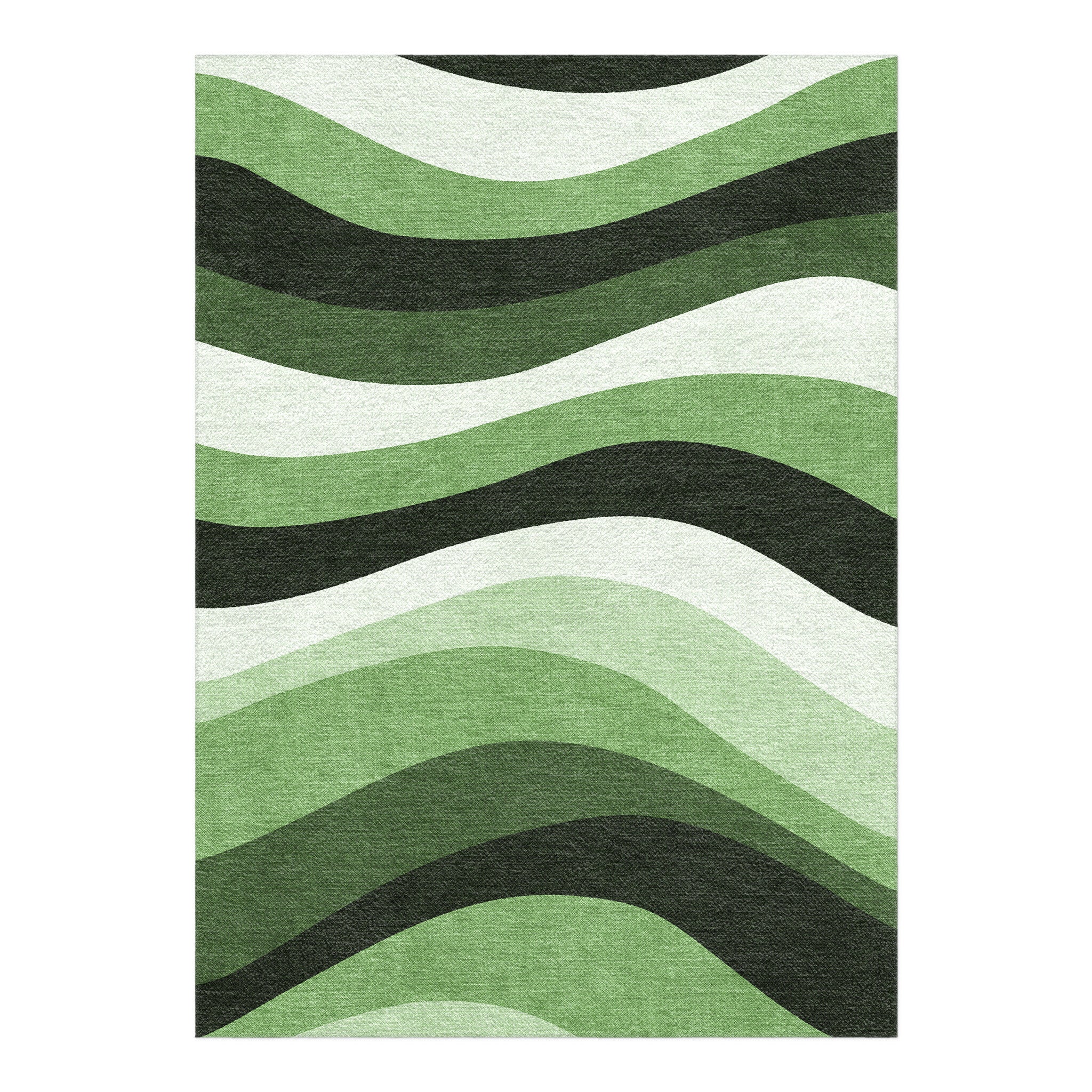 Sinuous Green Monochrome in 7x5ft Size