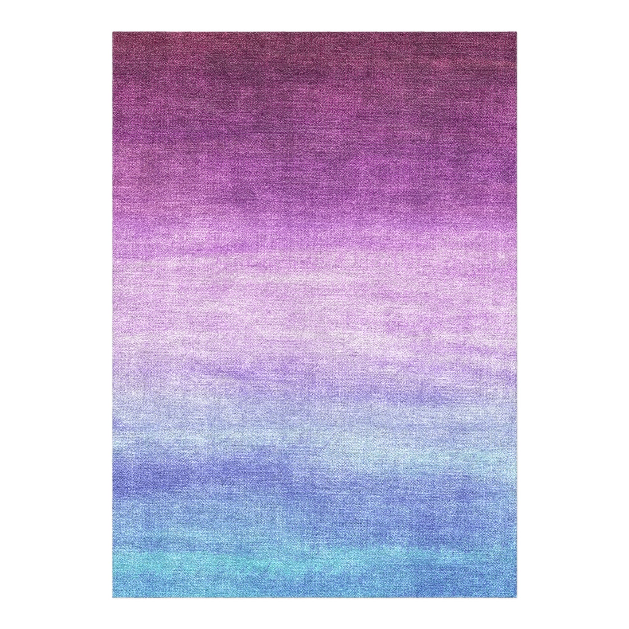 Imogen Watercolor Blue & Purple Ombre in 7x5ft Size