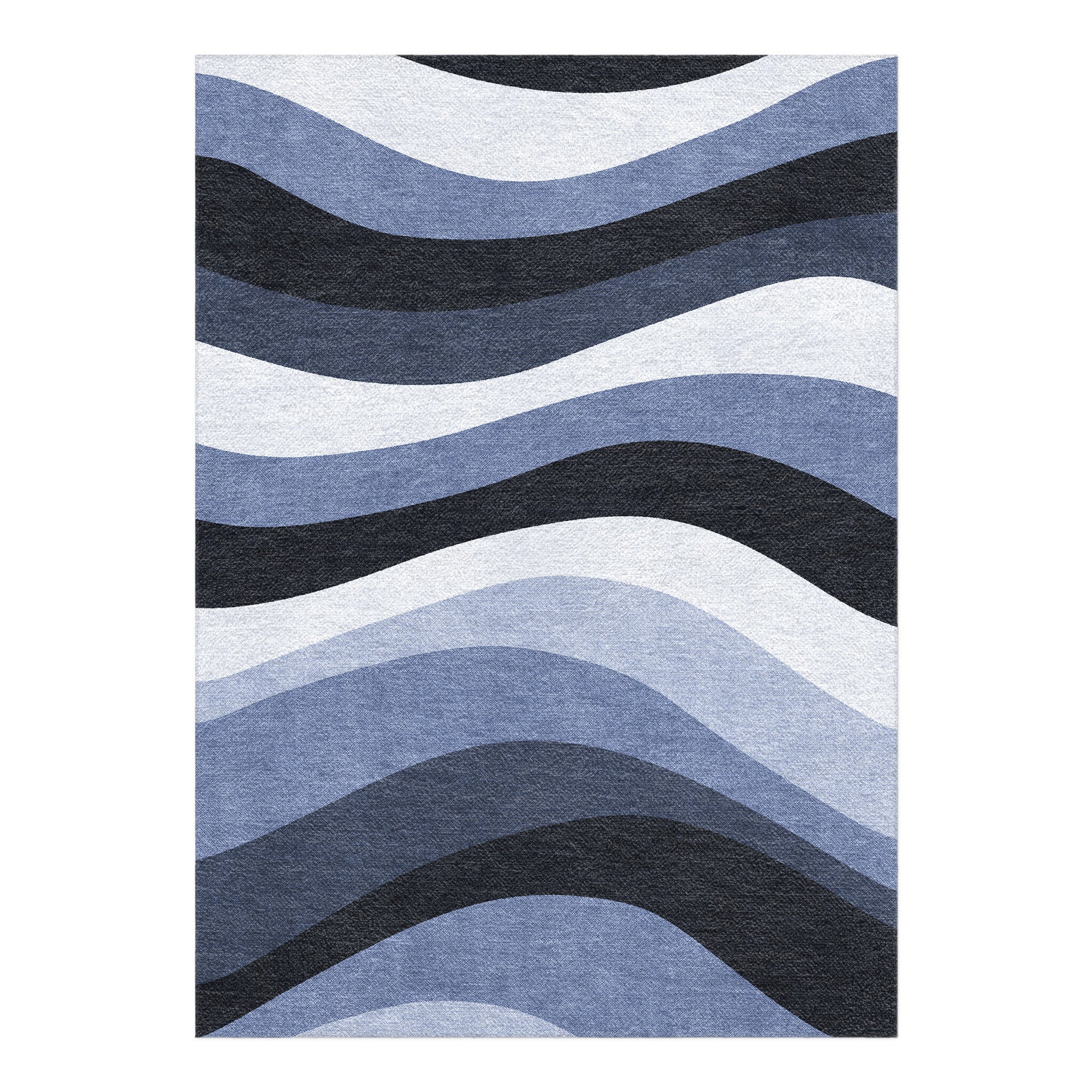 Sinuous Navy Monochrome in 7x5ft Size