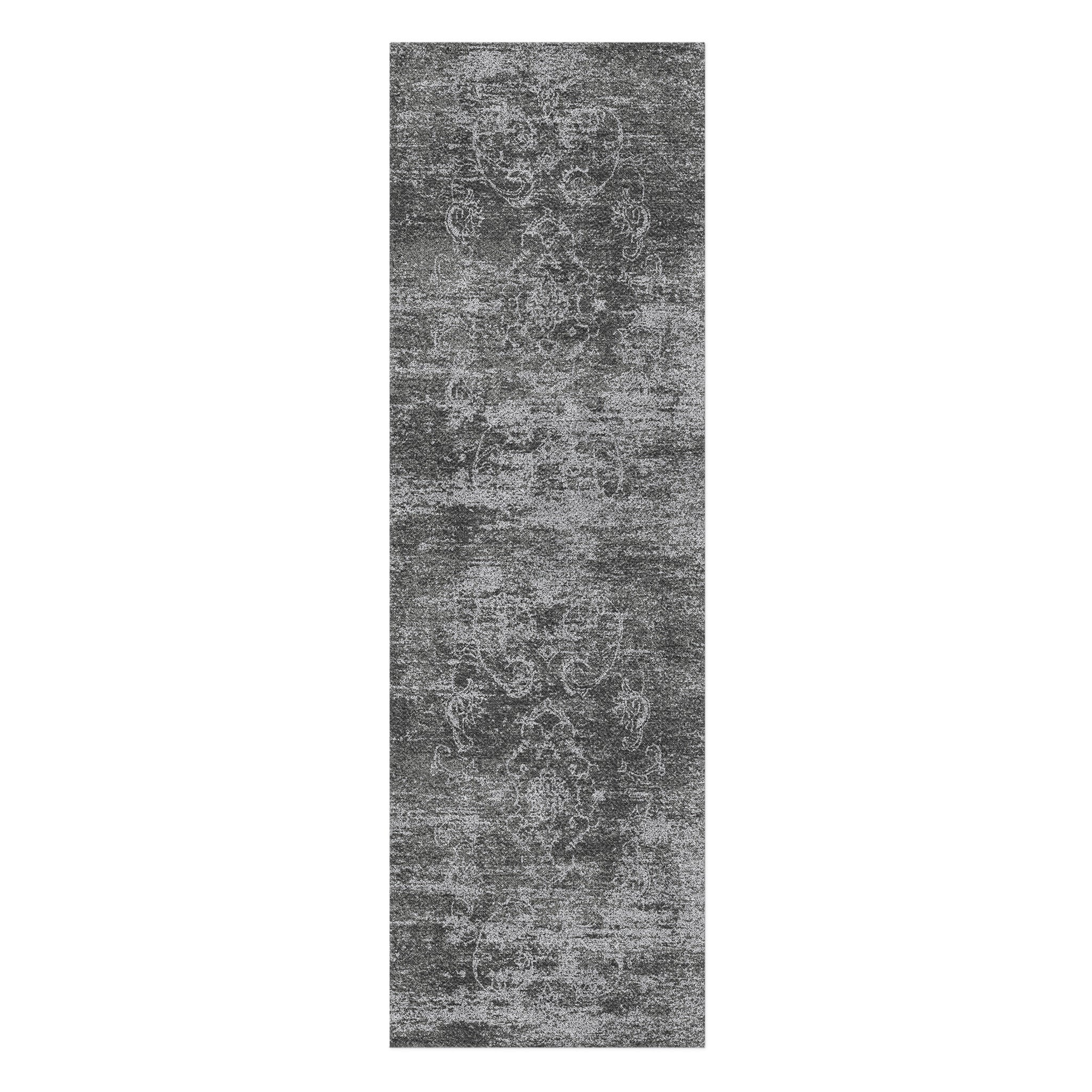 Bennett Charcoal Grey in 2.5' x 8' Runner Size