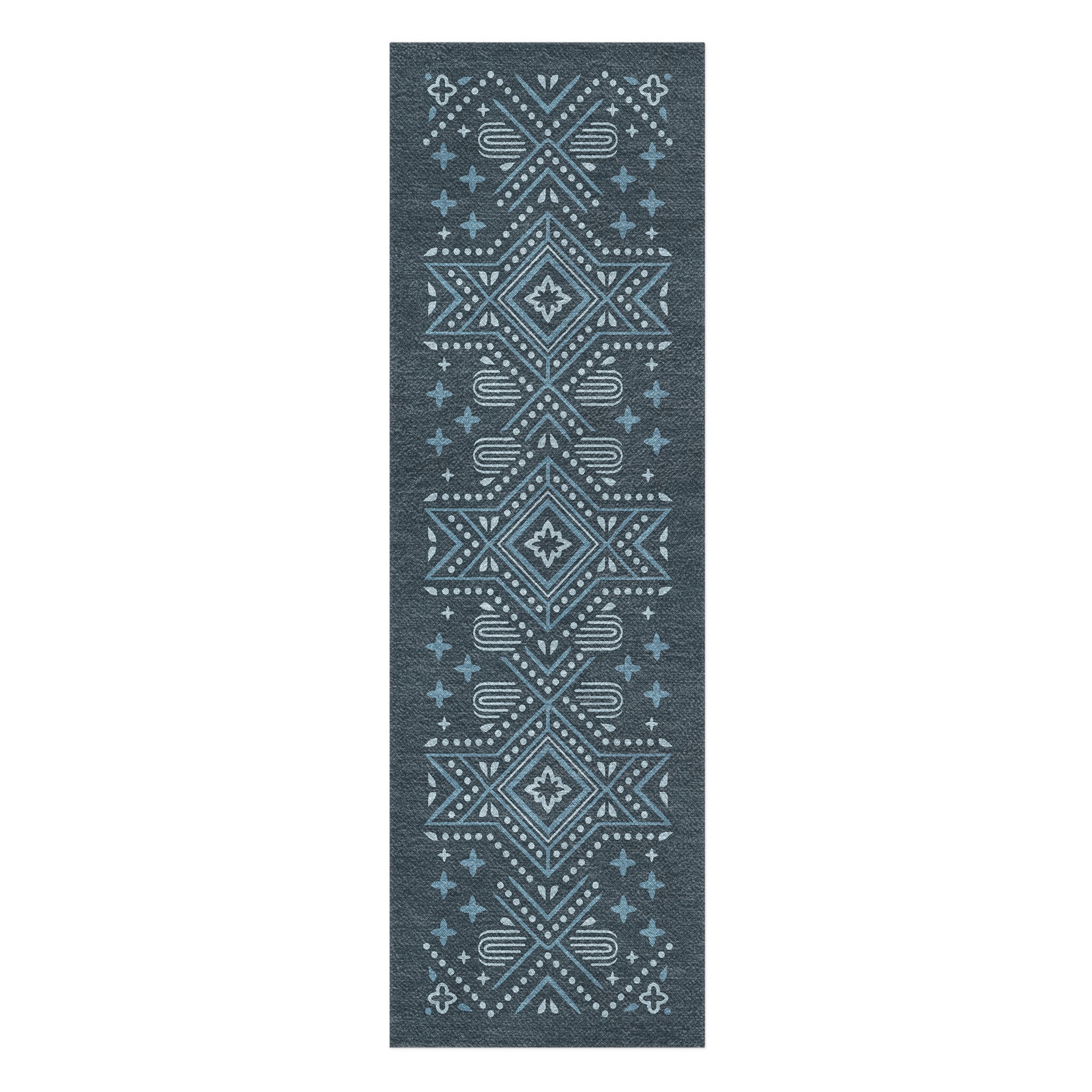 Durand Navy Blue in 2.5' x 8' Runner Size