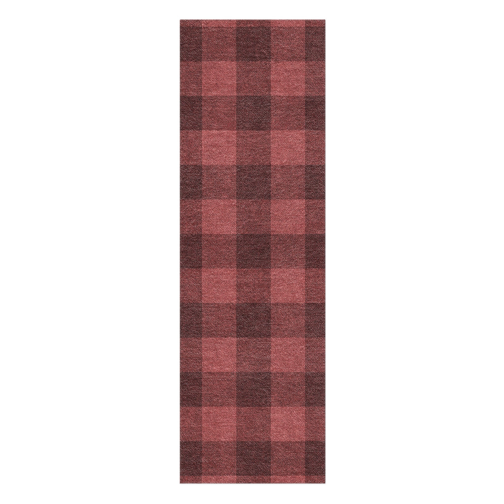 Buffalo Plaid Deep Red in 2.5' x 8' Runner Size