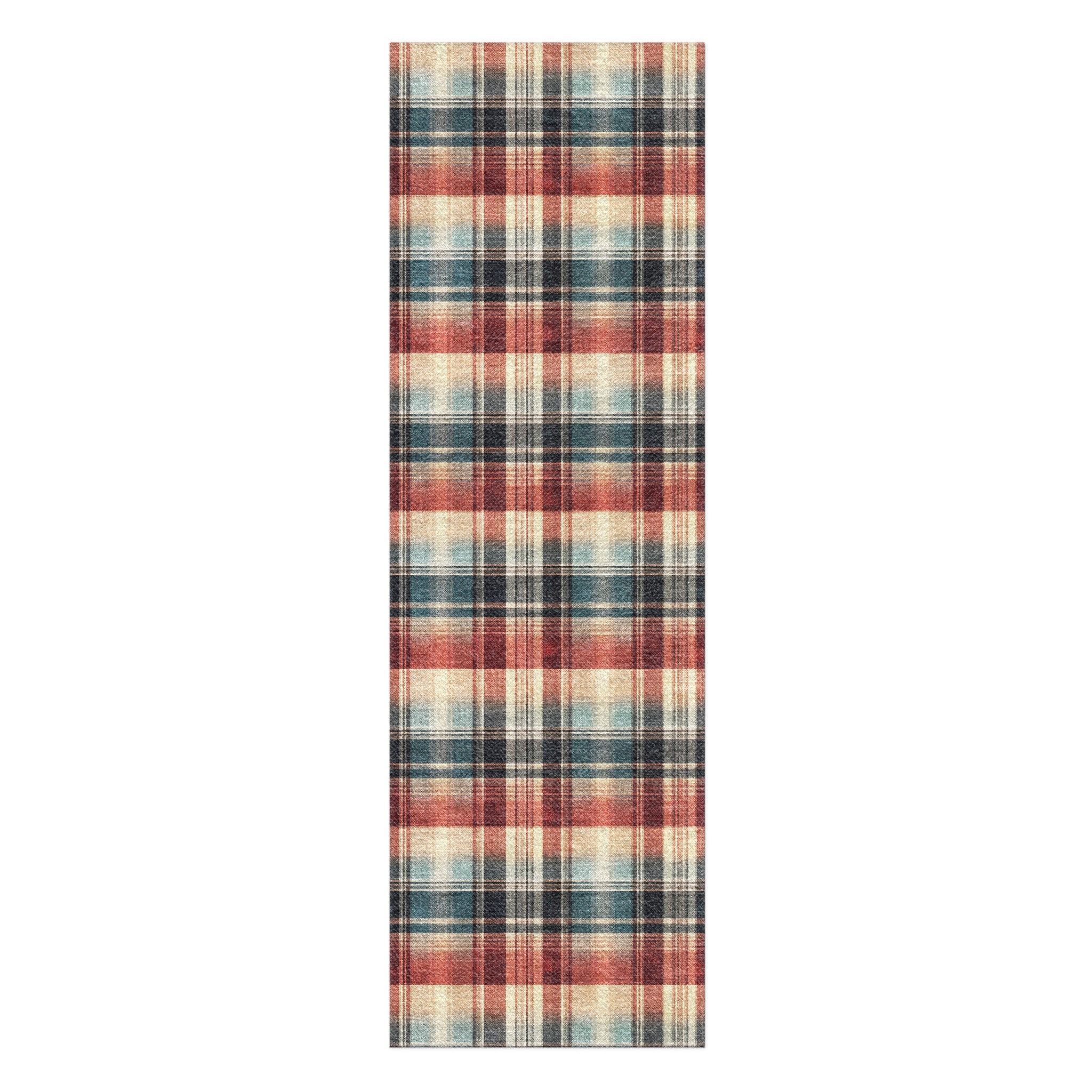 Monaghan Plaid Blue & Red in 8x2 5ft Size