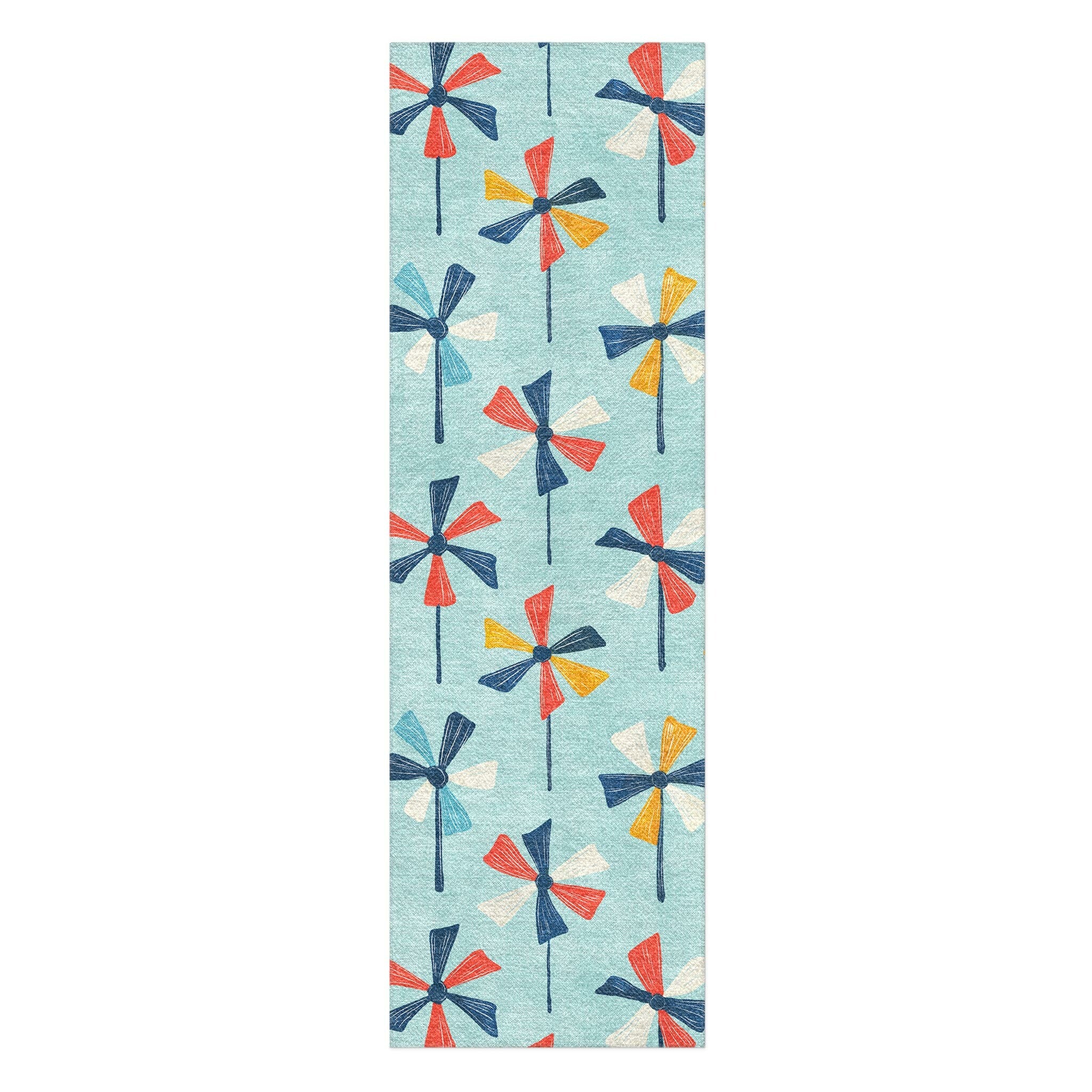 Breezy Pinwheels in 2.5' x 8' Runner Size