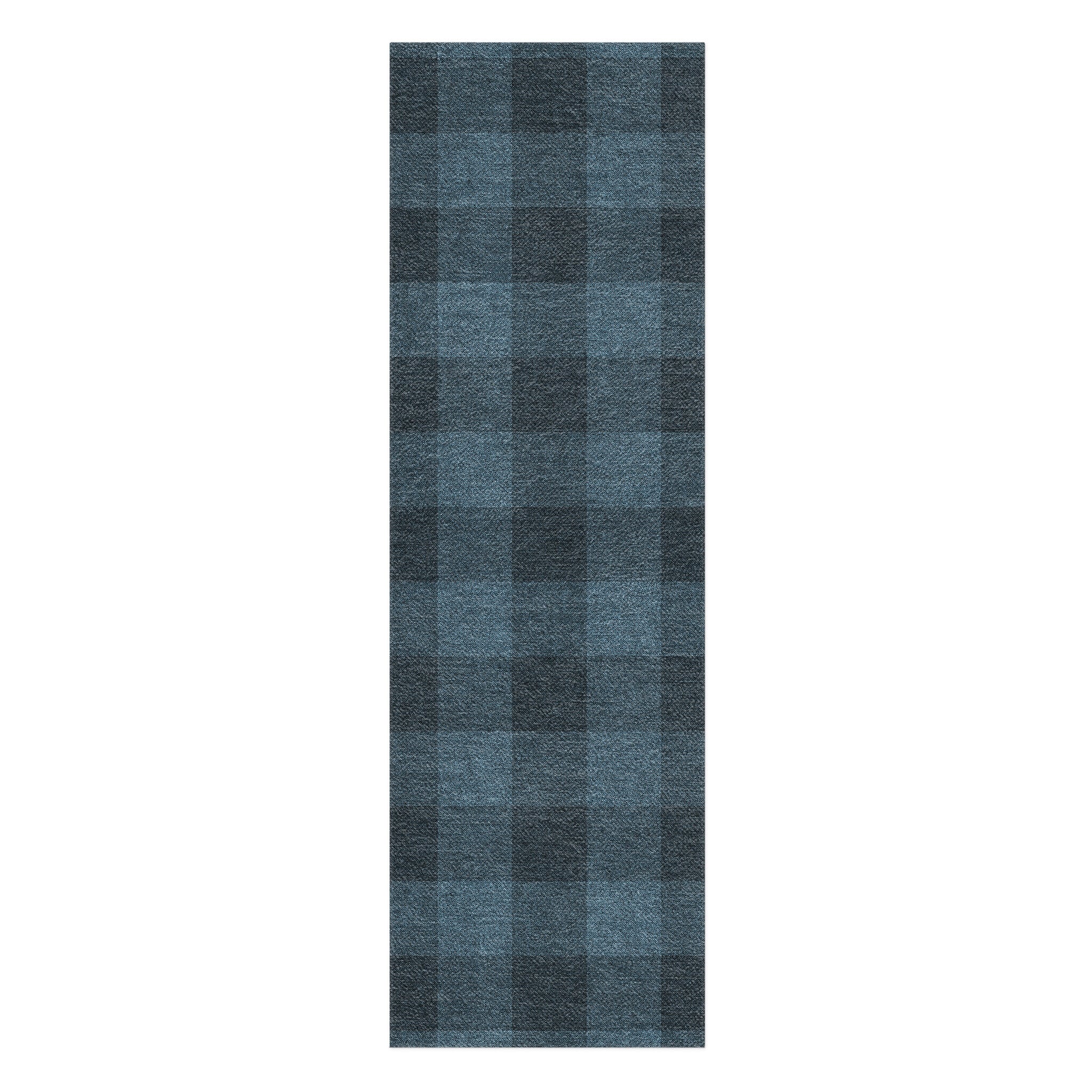 Buffalo Plaid Dark Navy in 2.5' x 8' Runner Size