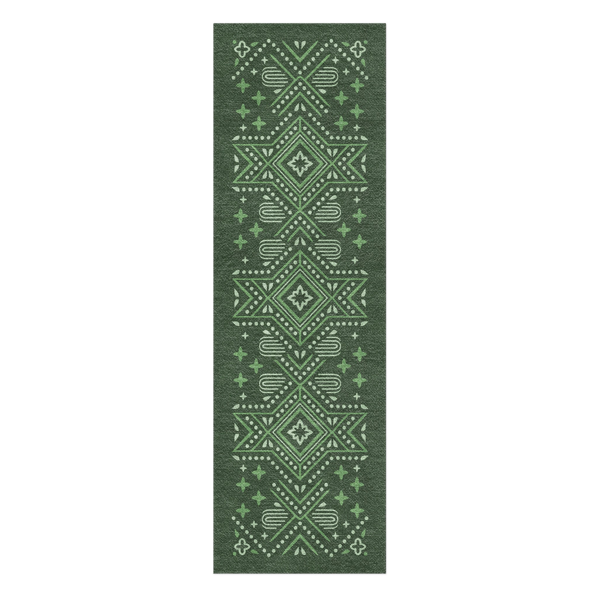 Durand Forest Green in 2.5' x 8' Runner Size