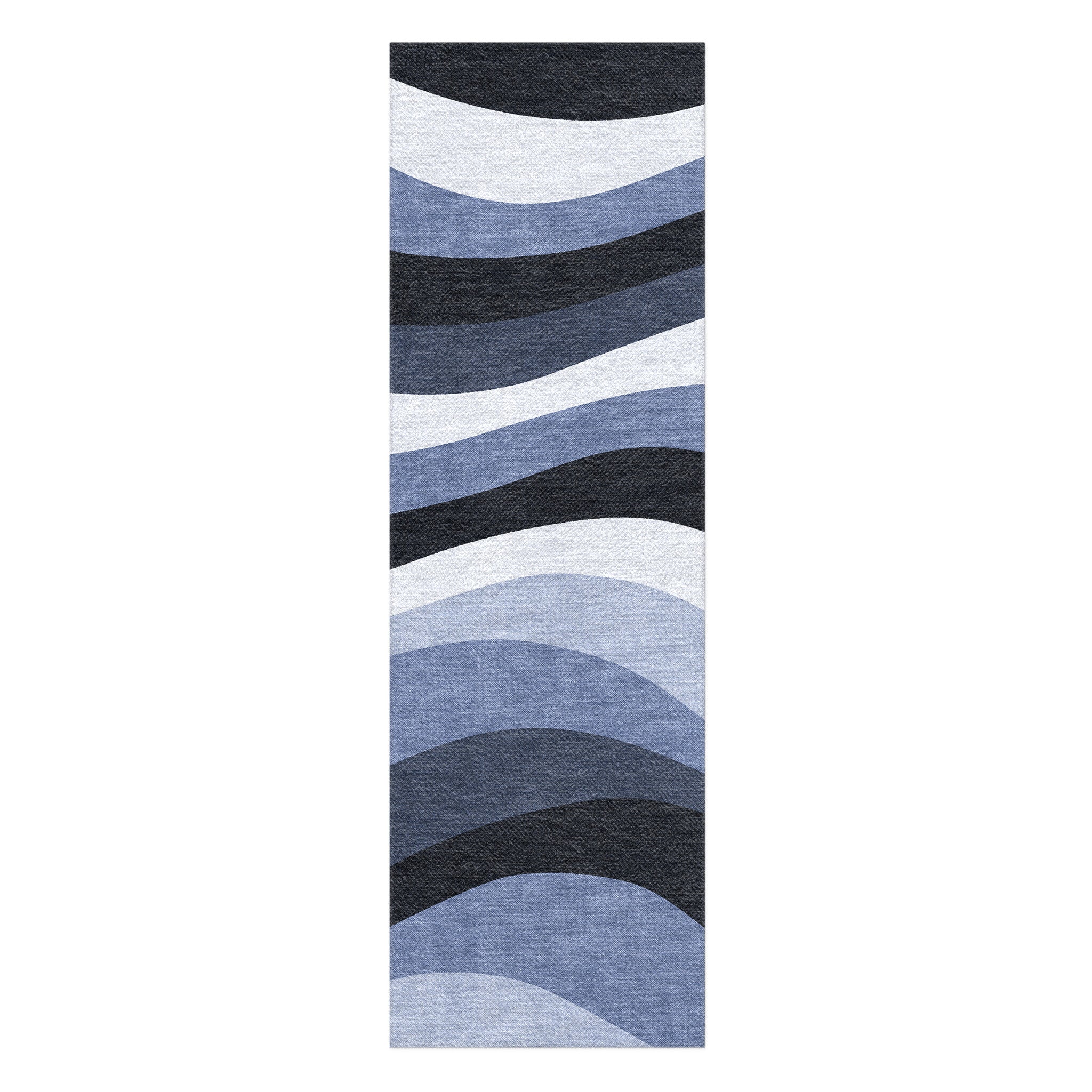 Sinuous Navy Monochrome in 8x2 5ft Size