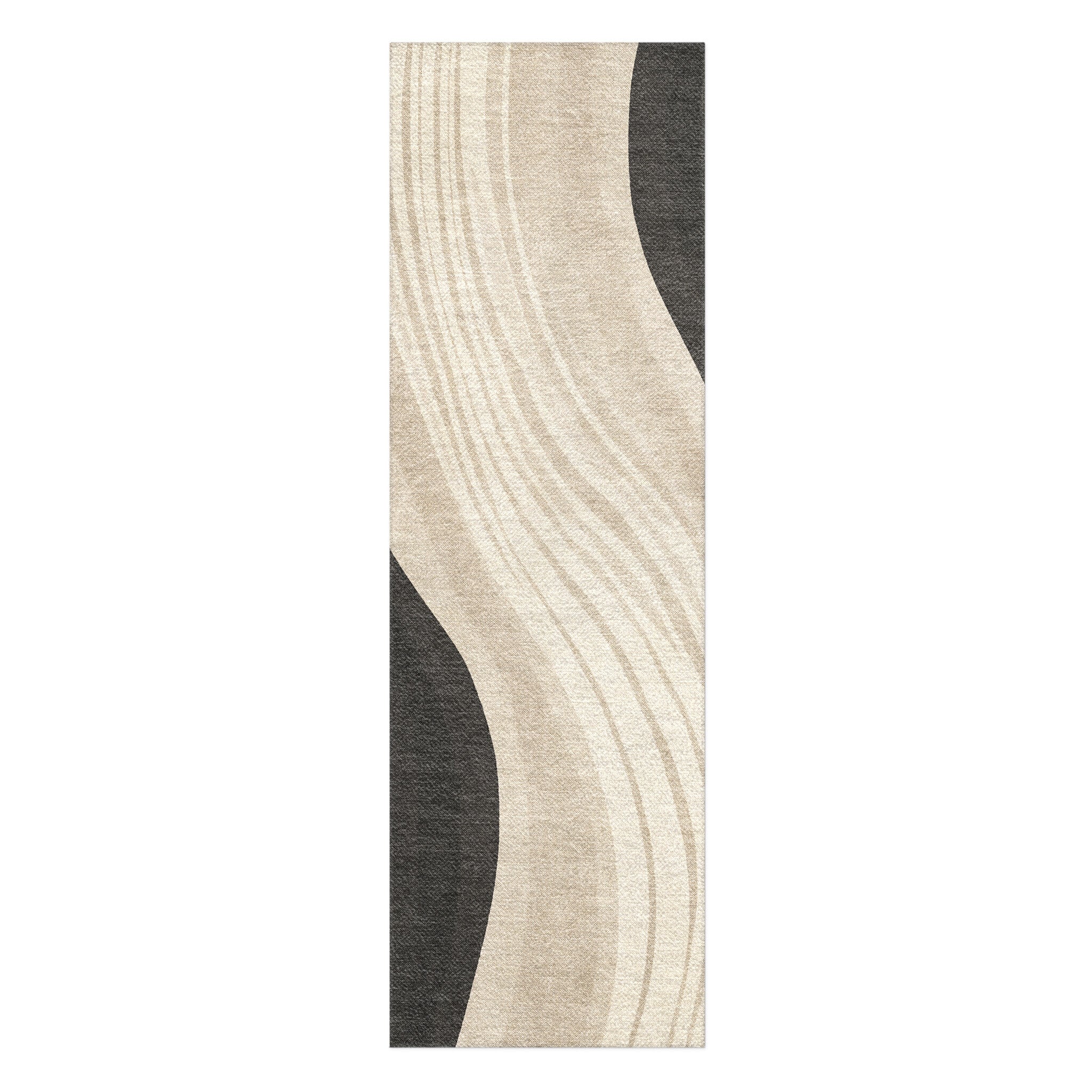 Elowin Ivory & Black in 2.5' x 8' Runner Size