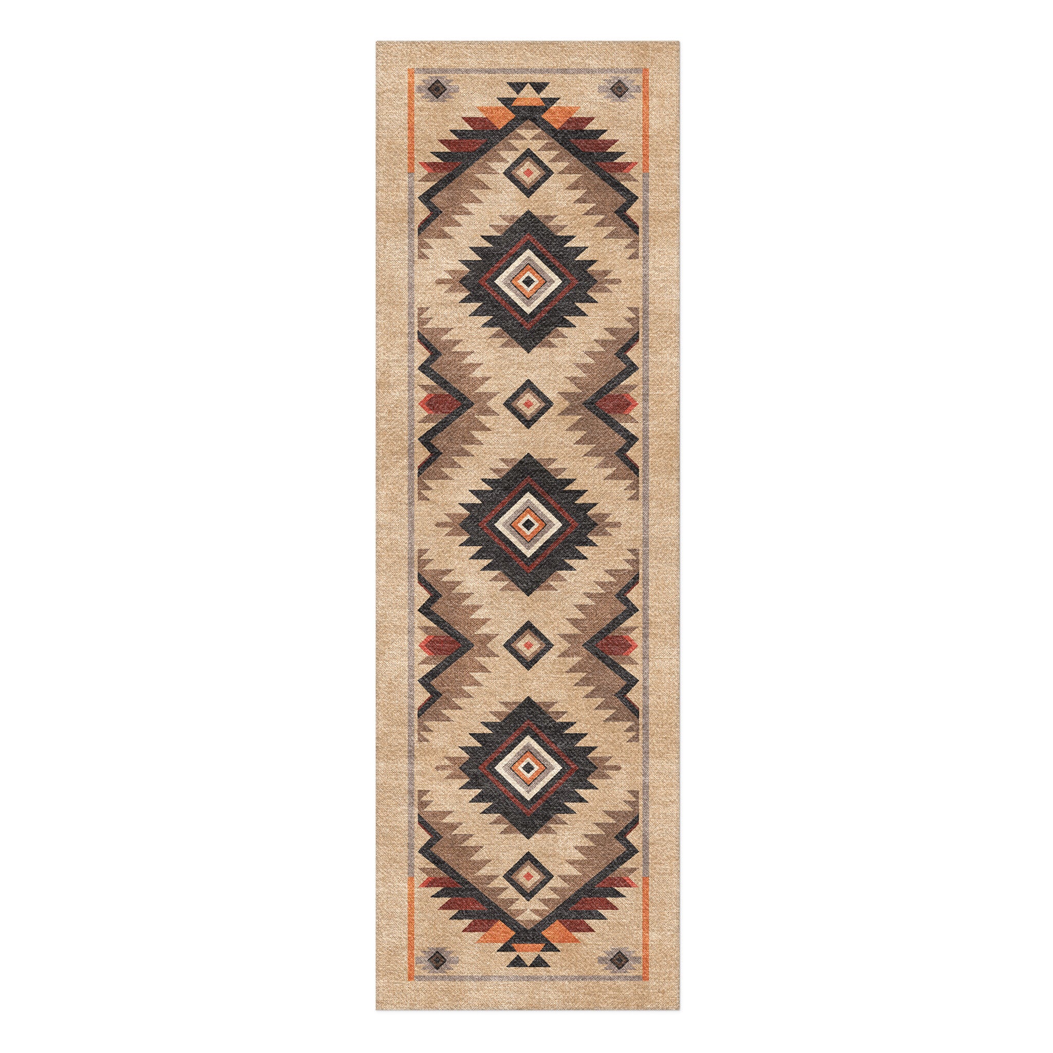 Chipola Brown in 2.5' x 8' Runner Size