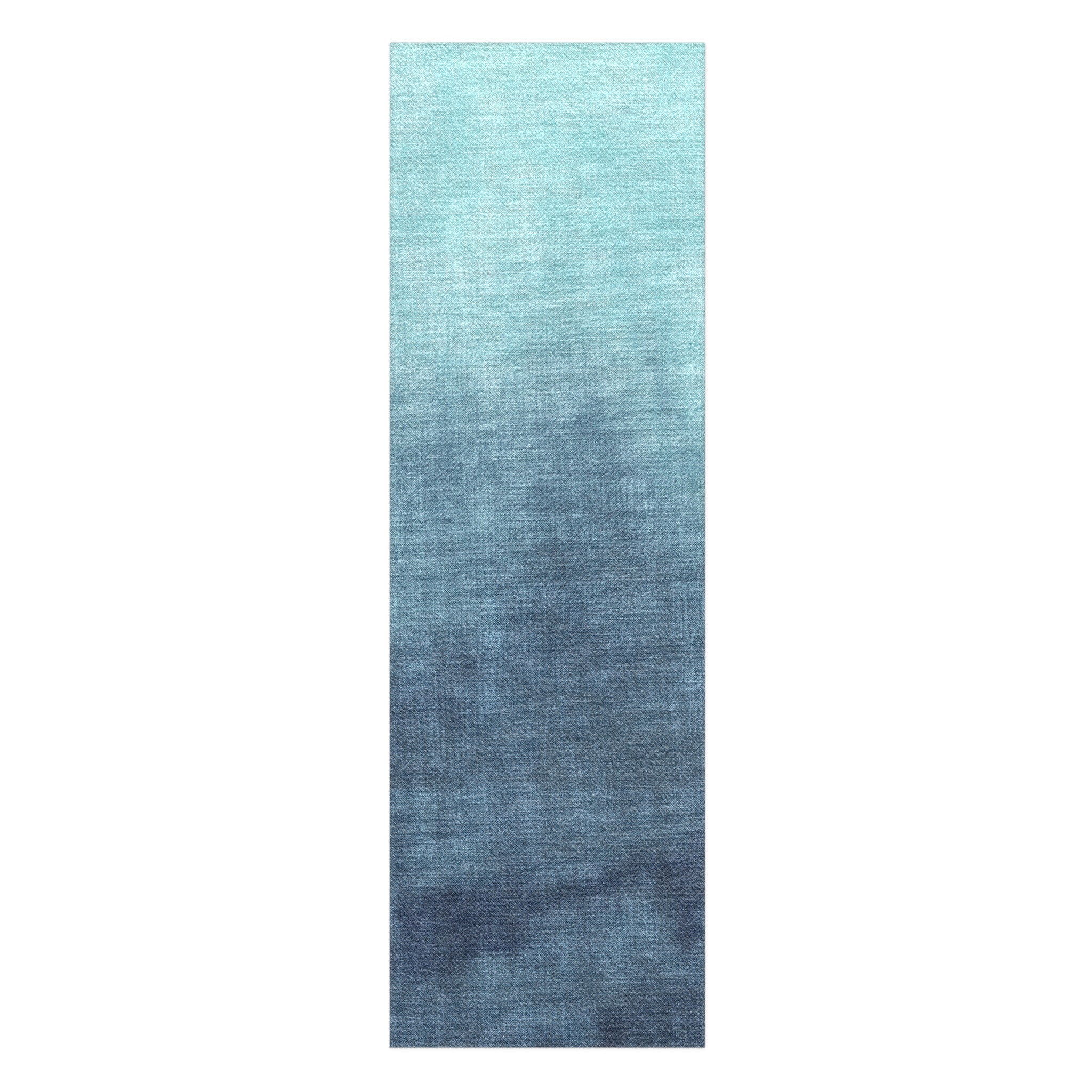 Kieran Watercolor Teal Ombre in 8x2 5ft Size