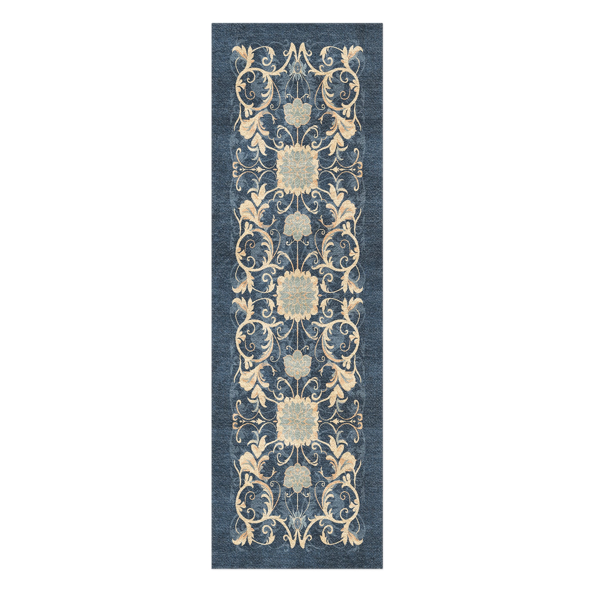 Belinda Navy & Ivory in 2.5' x 8' Runner Size